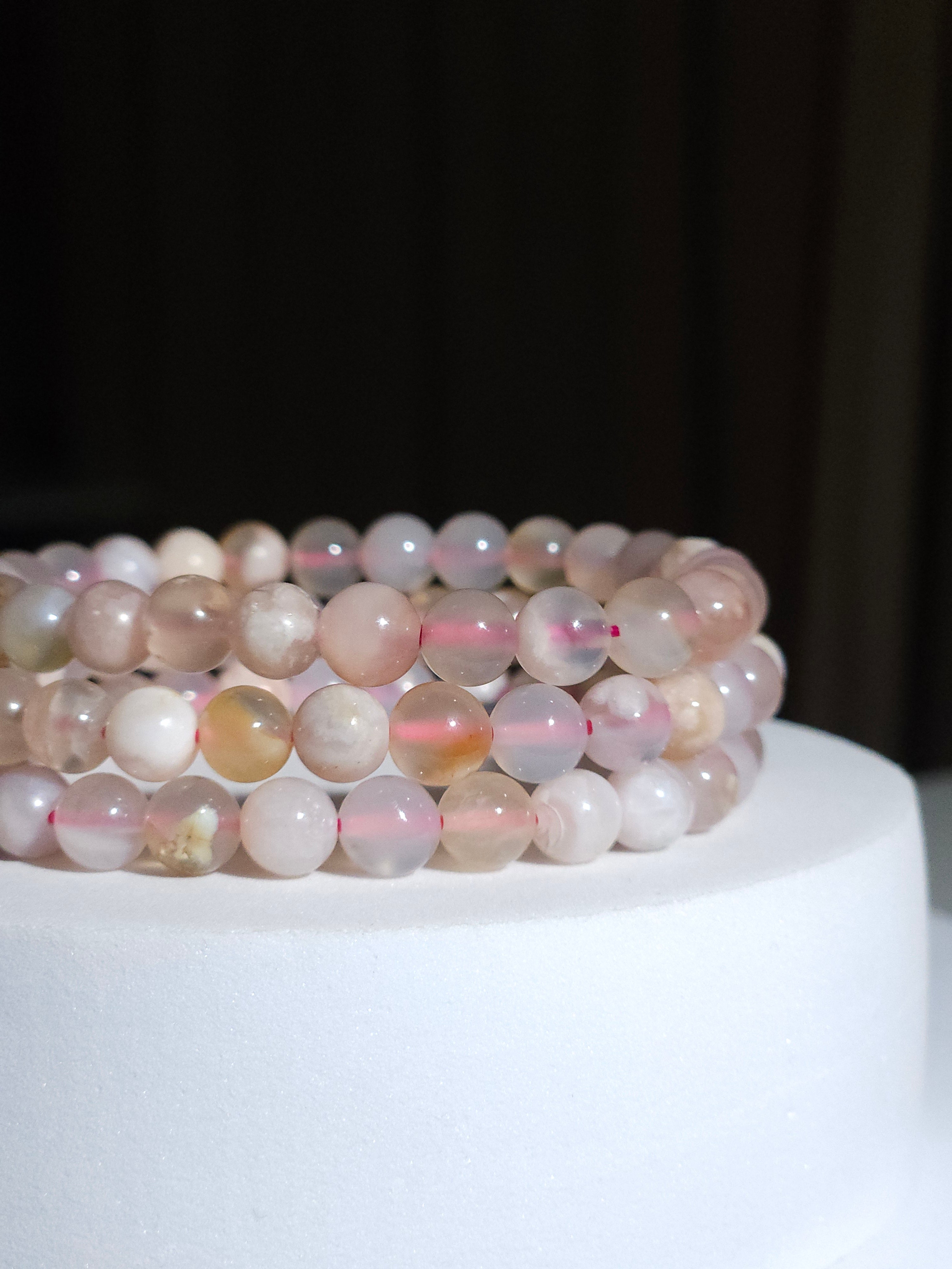 Flower Agate Bracelet | 6mm