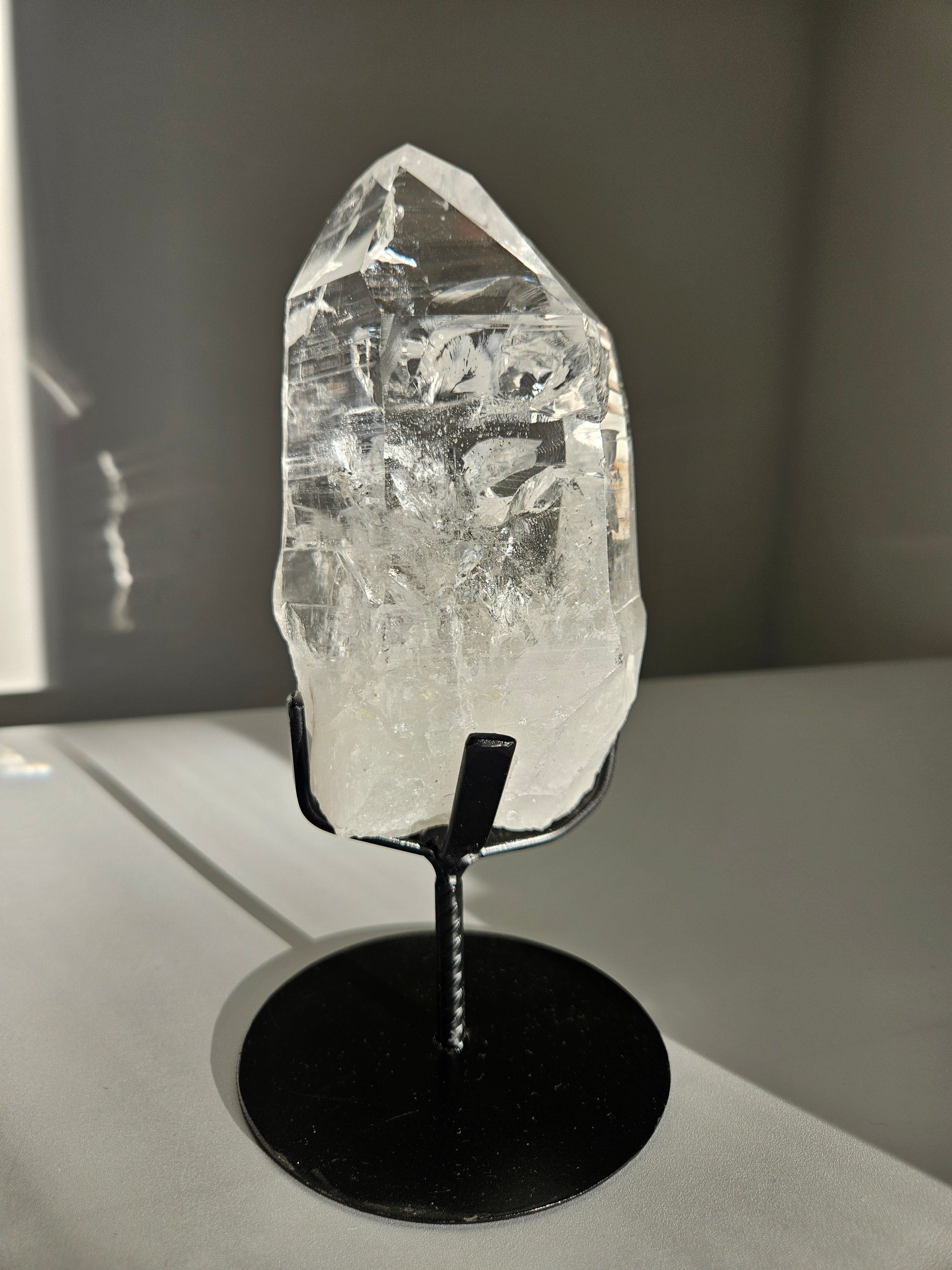 Lemurian Quartz on Stand 001