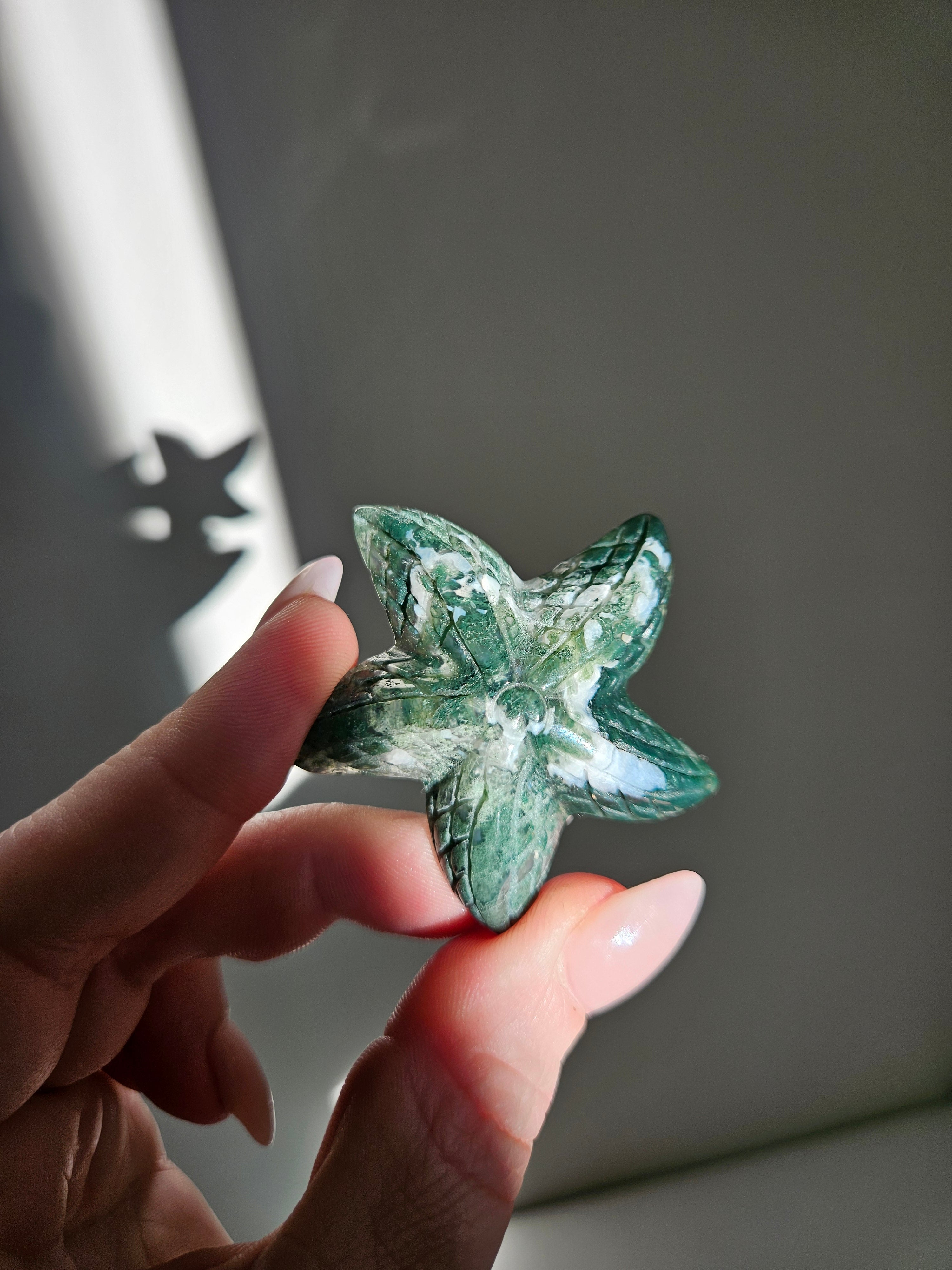 Moss Agate Starfish 001