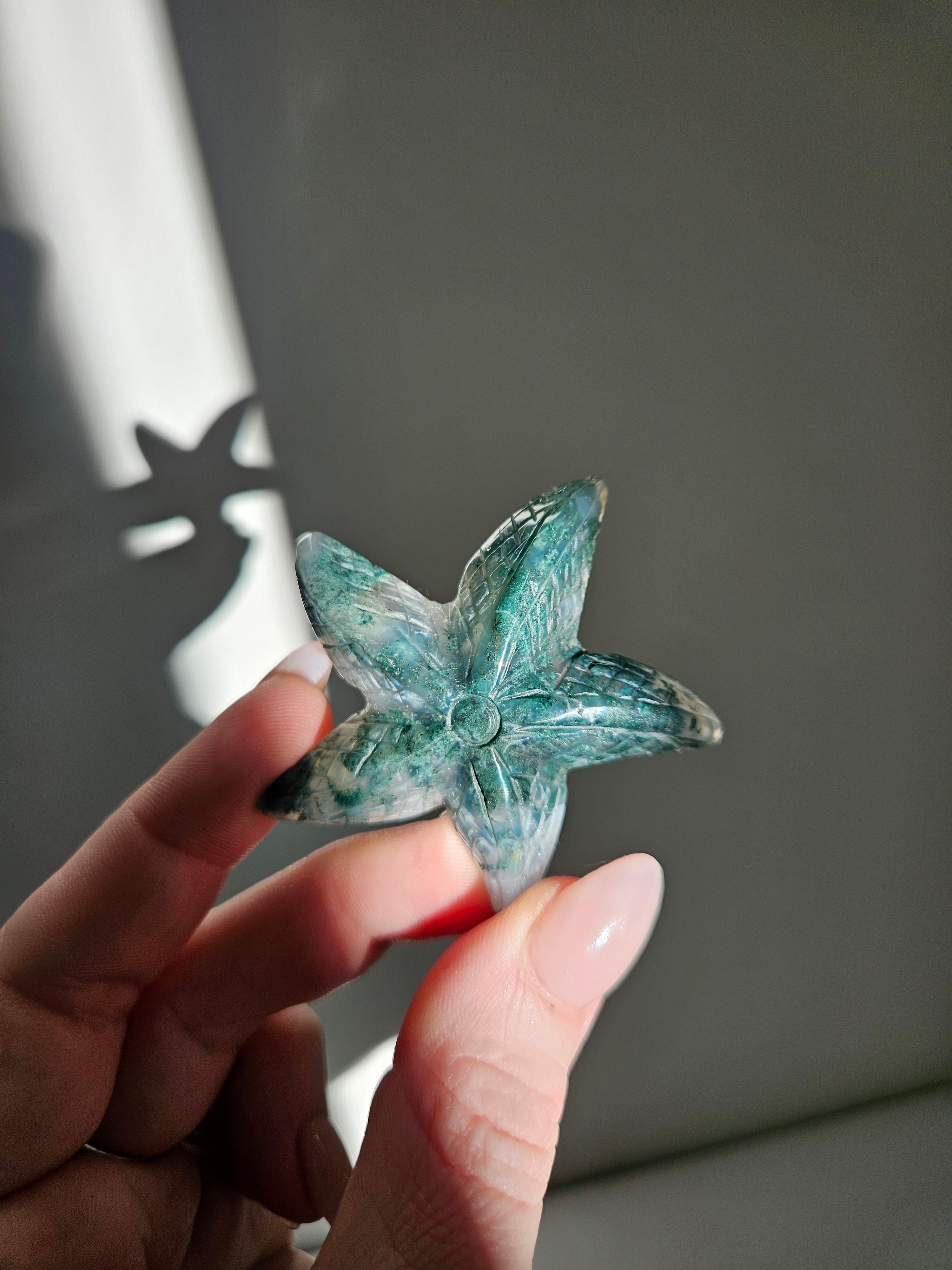 Moss Agate Starfish 002