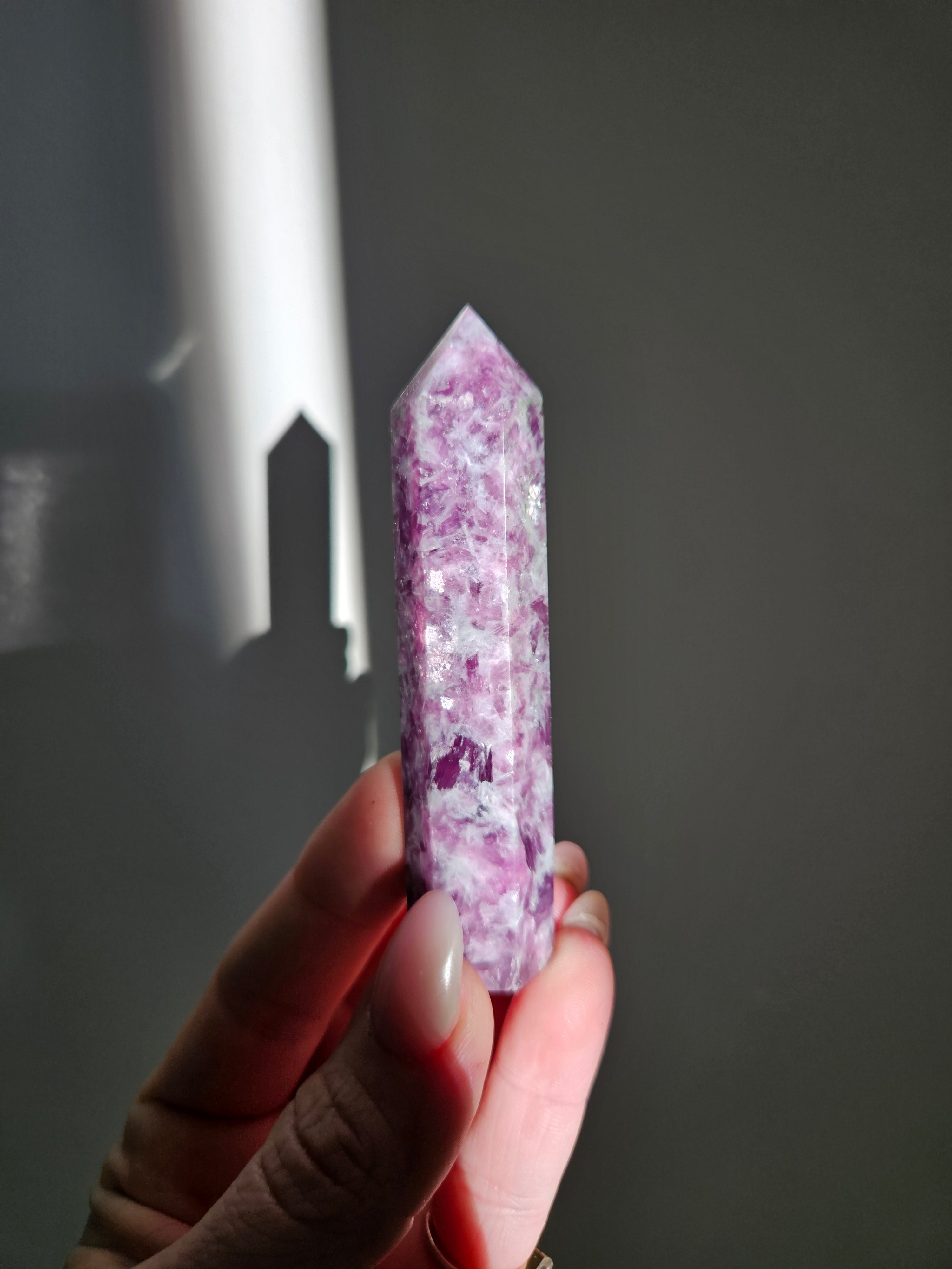 Lepidolite Tower 001