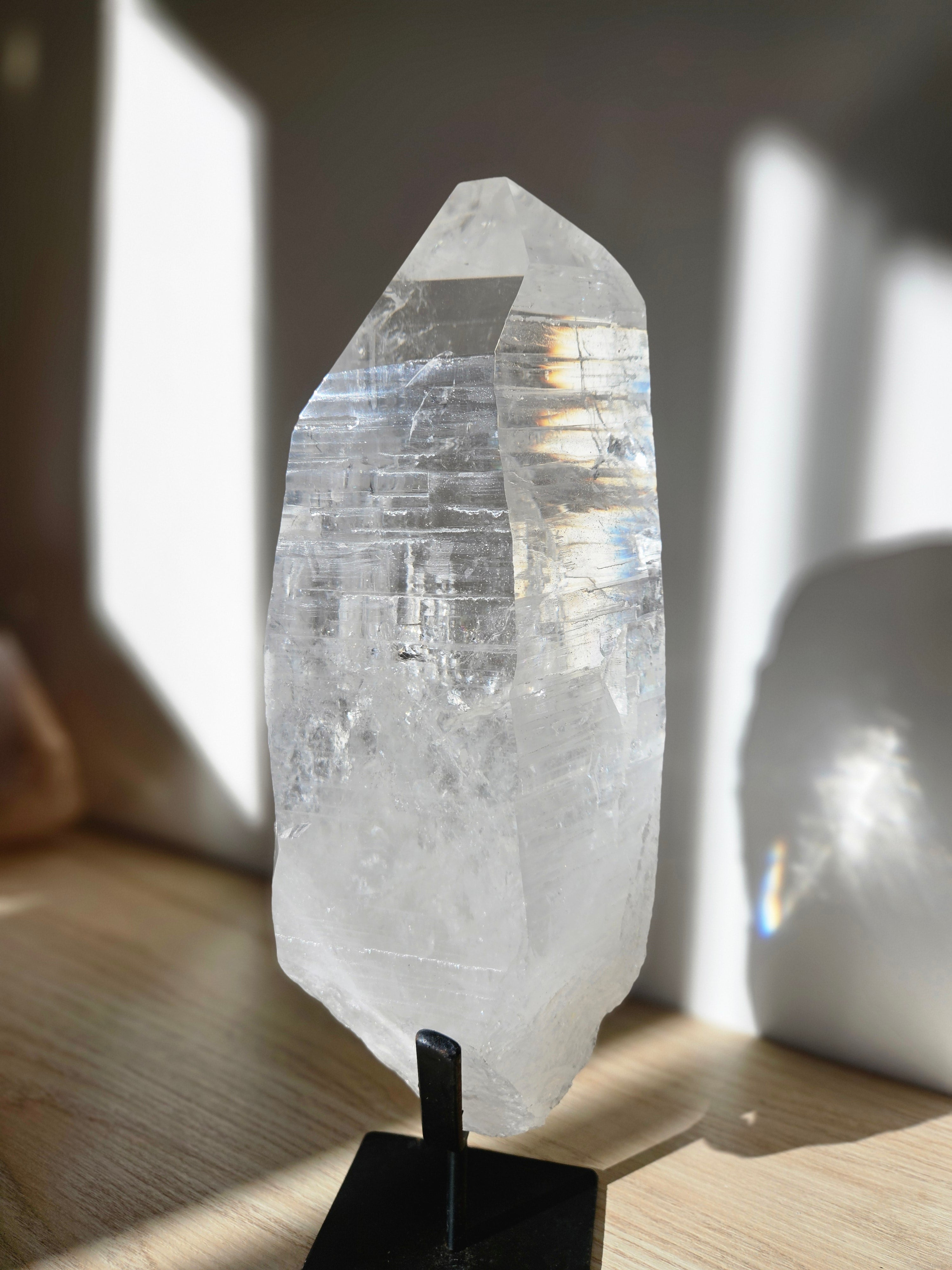 Lemurian Quartz on Stand 002