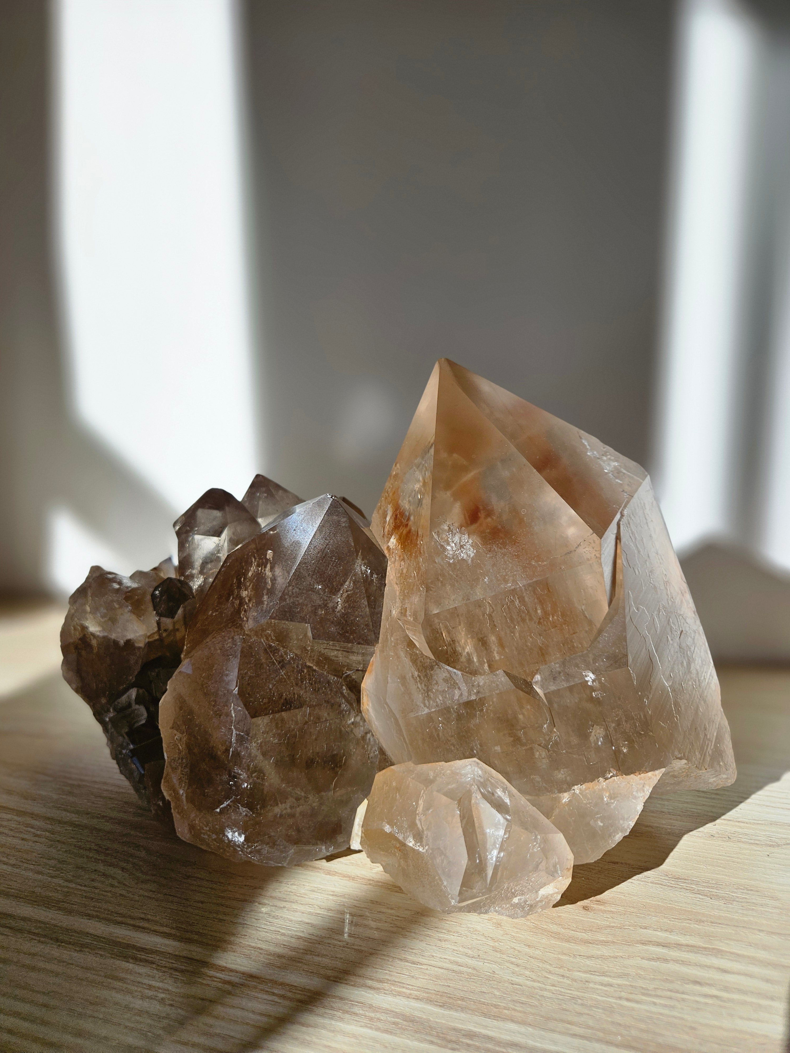 Smoky Rutile Quartz Cluster 002