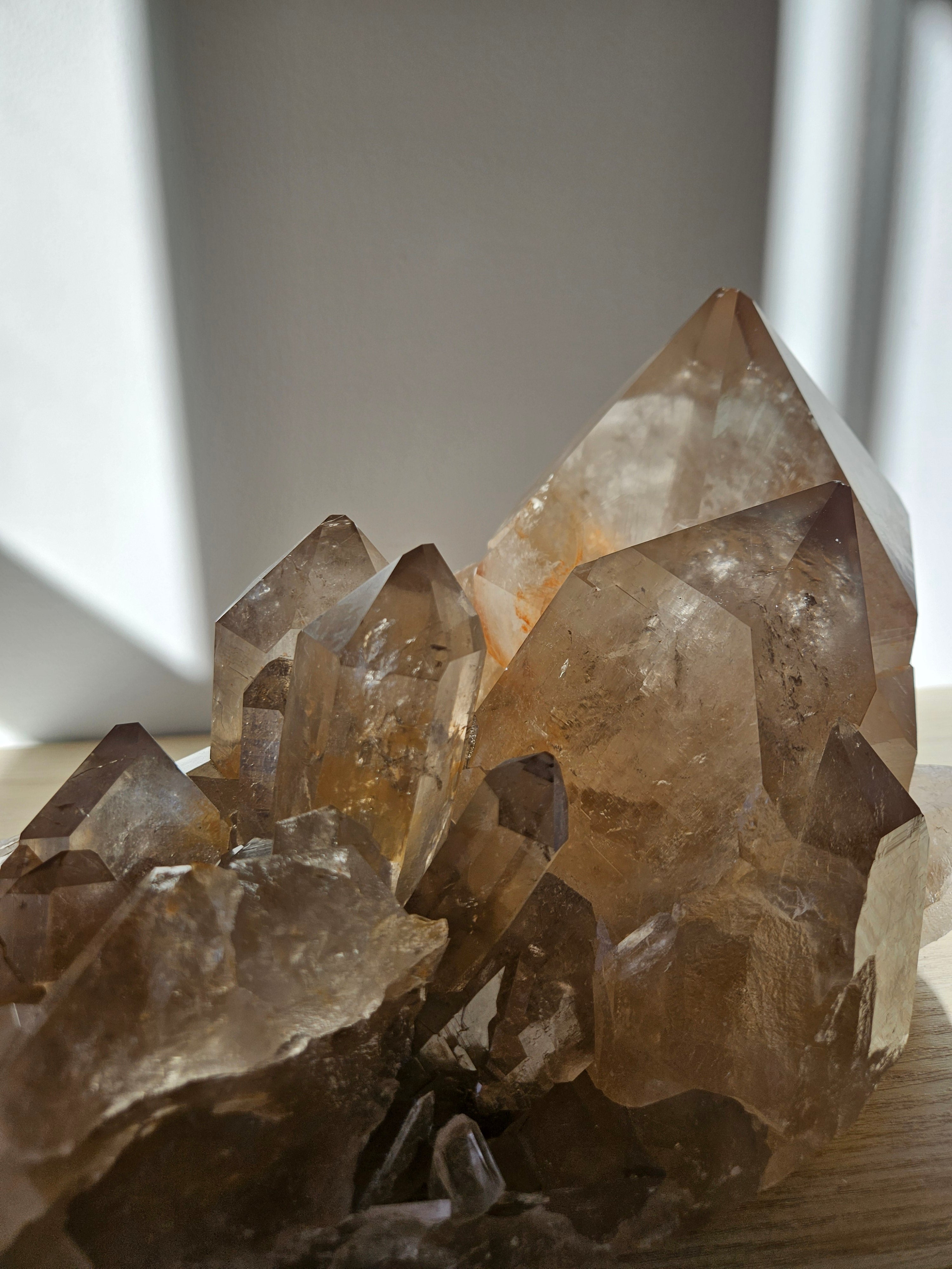 Smoky Rutile Quartz Cluster 002