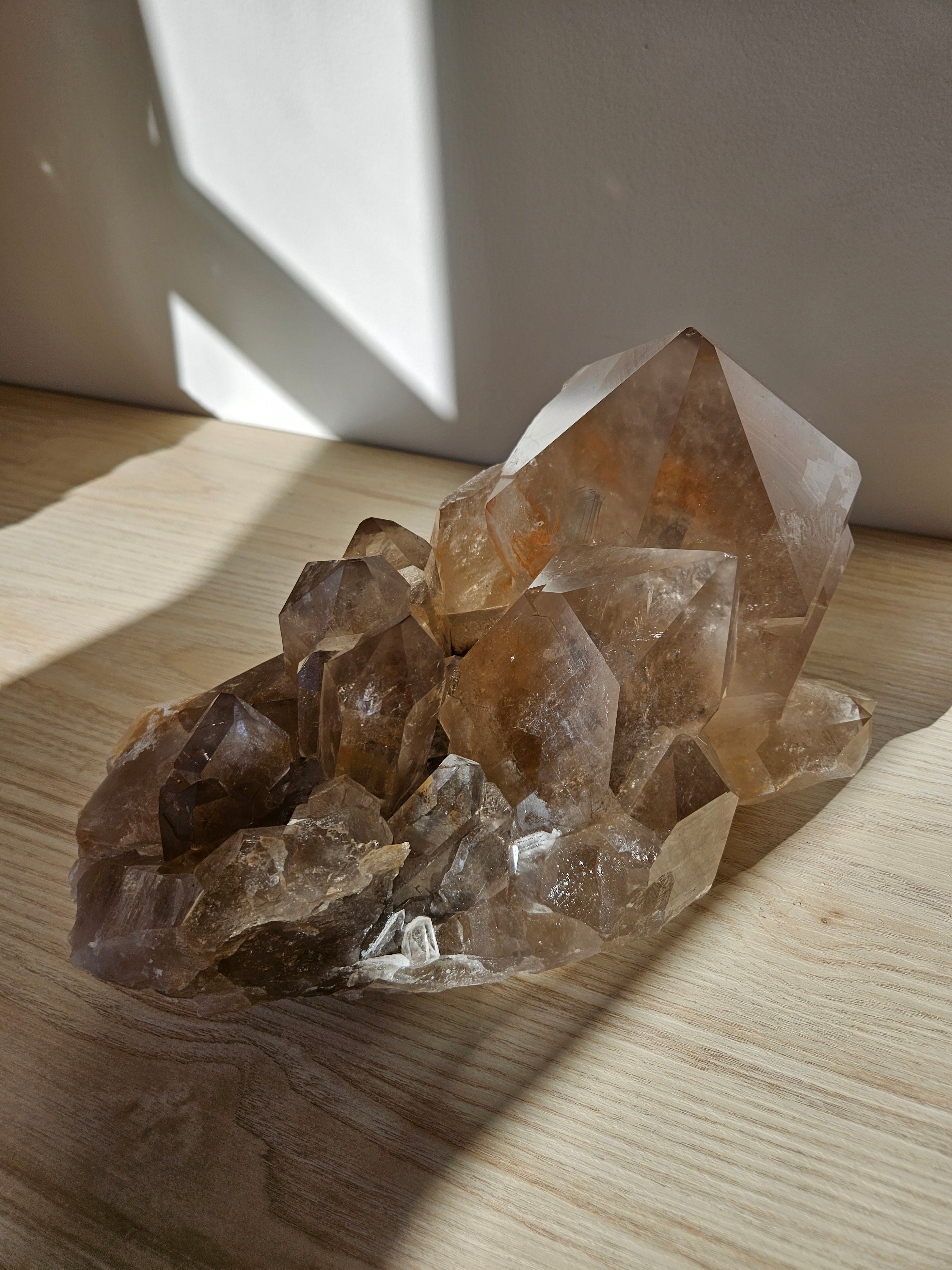 Smoky Rutile Quartz Cluster 002