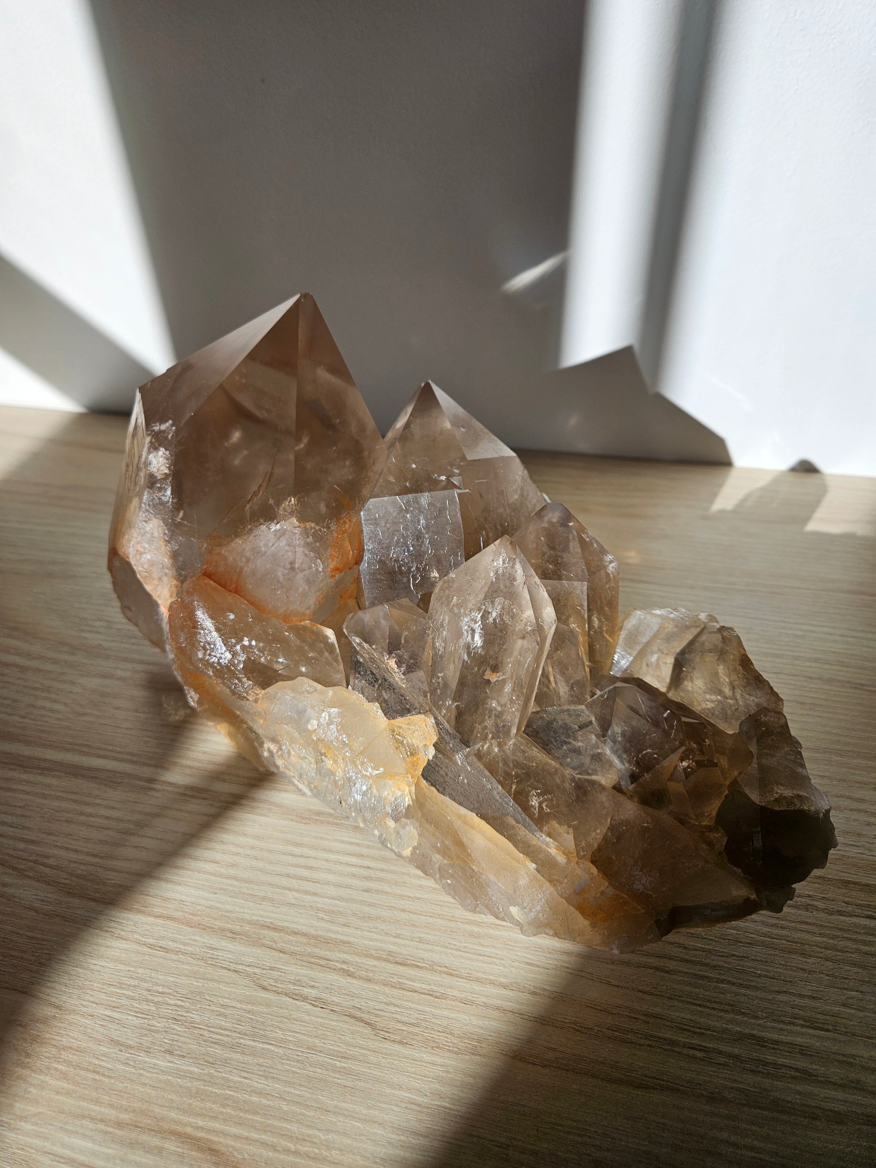 Smoky Rutile Quartz Cluster 002