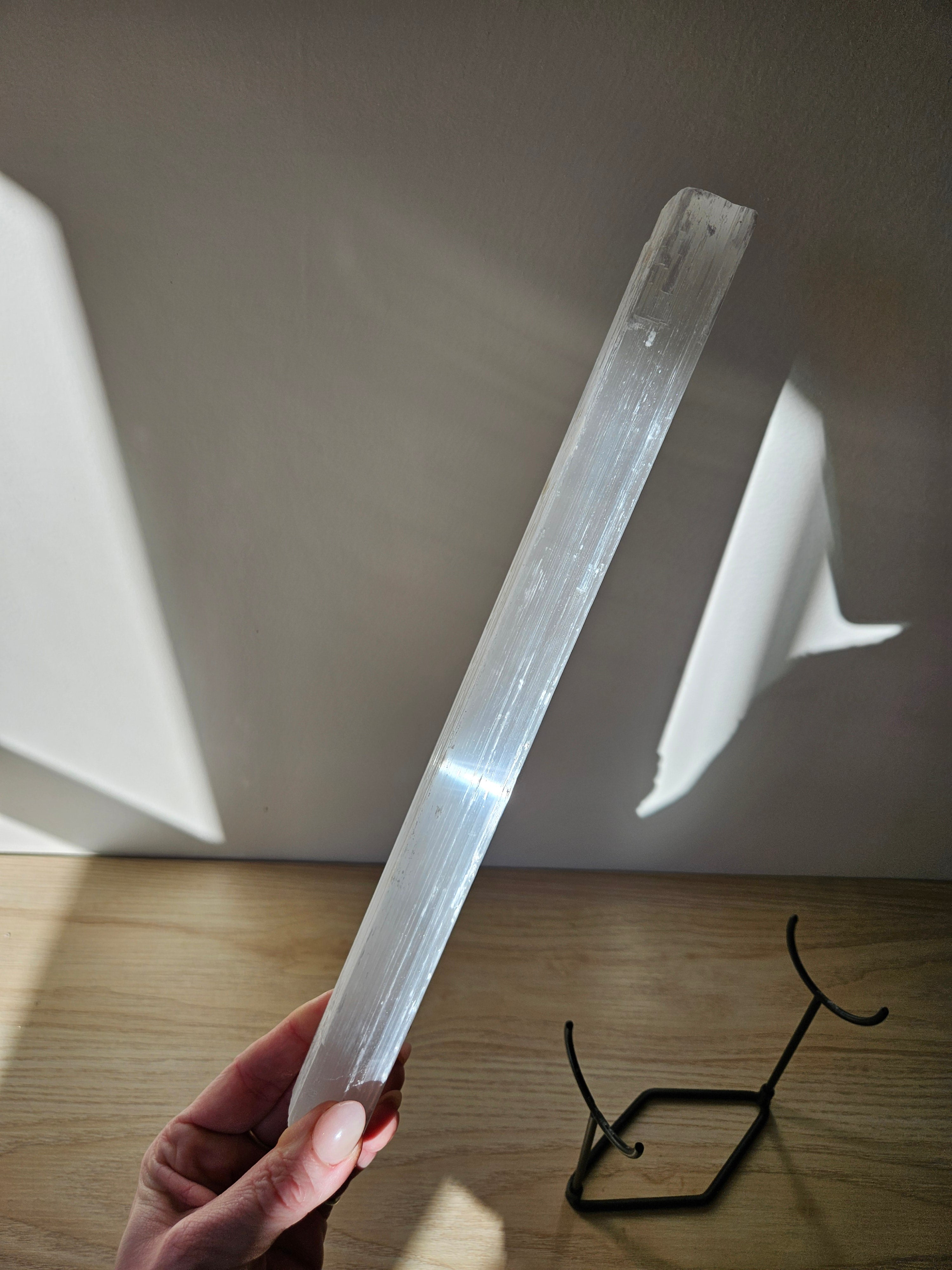 Raw Selenite Bracelet Holder