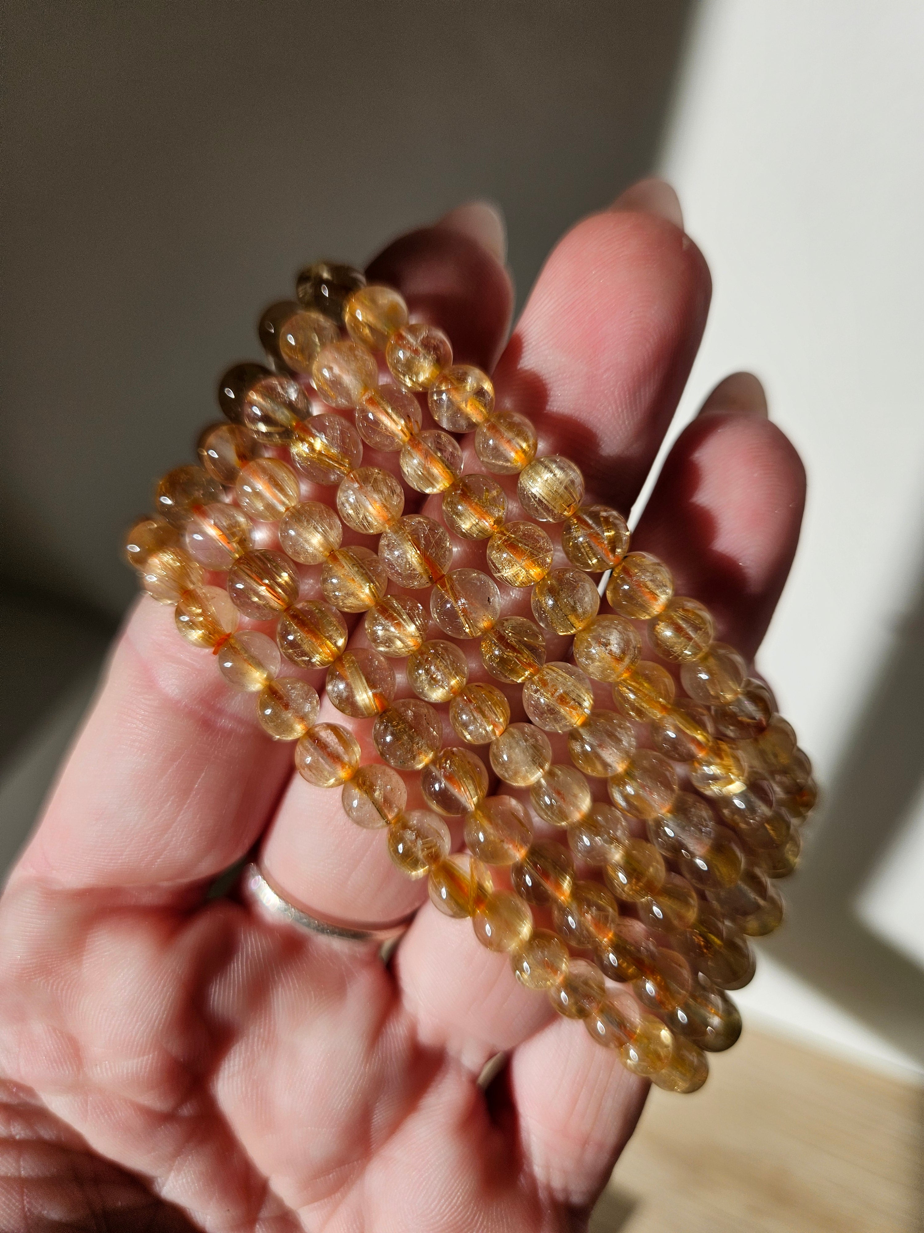 Rutile Quartz Bracelet | 6mm