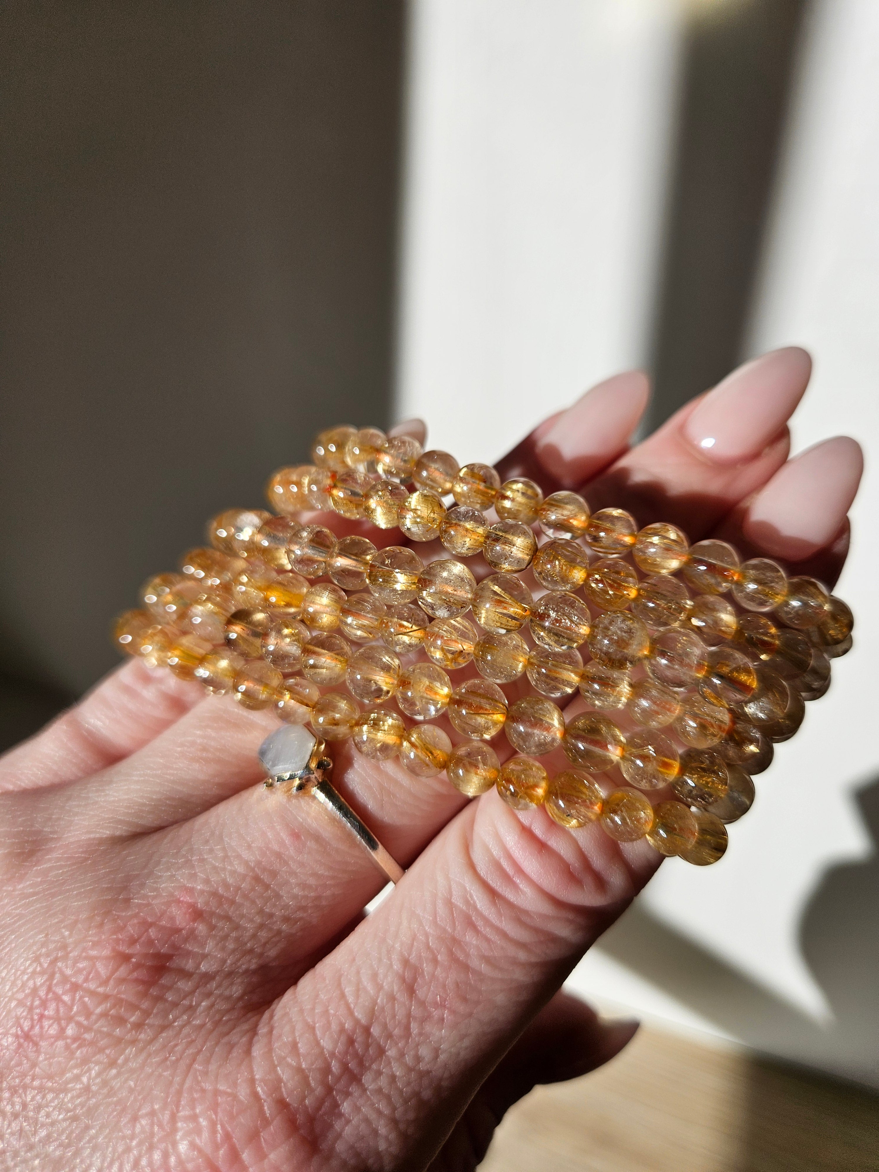 Rutile Quartz Bracelet | 6mm