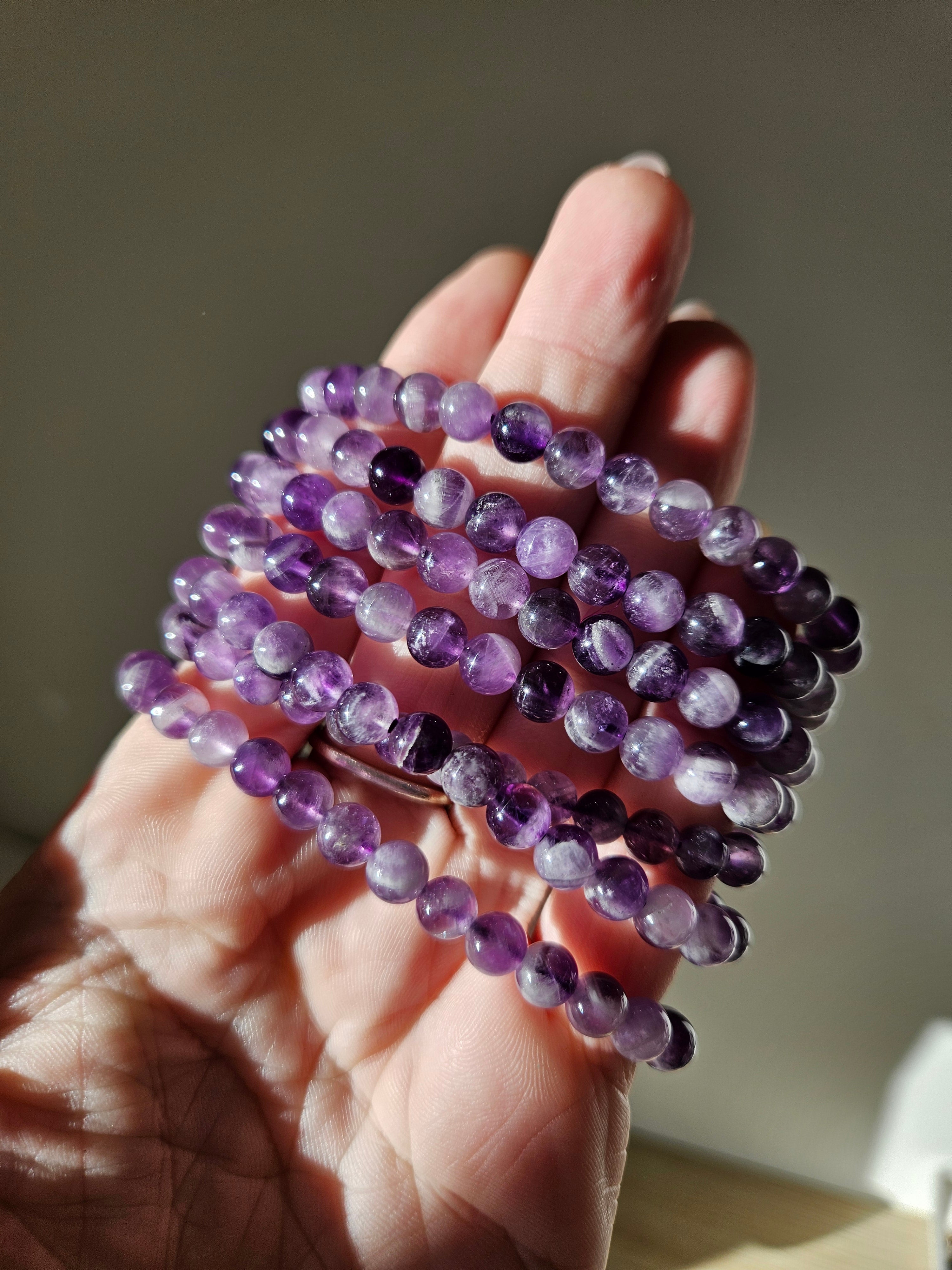 Chevron Amethyst bracelet | 6mm