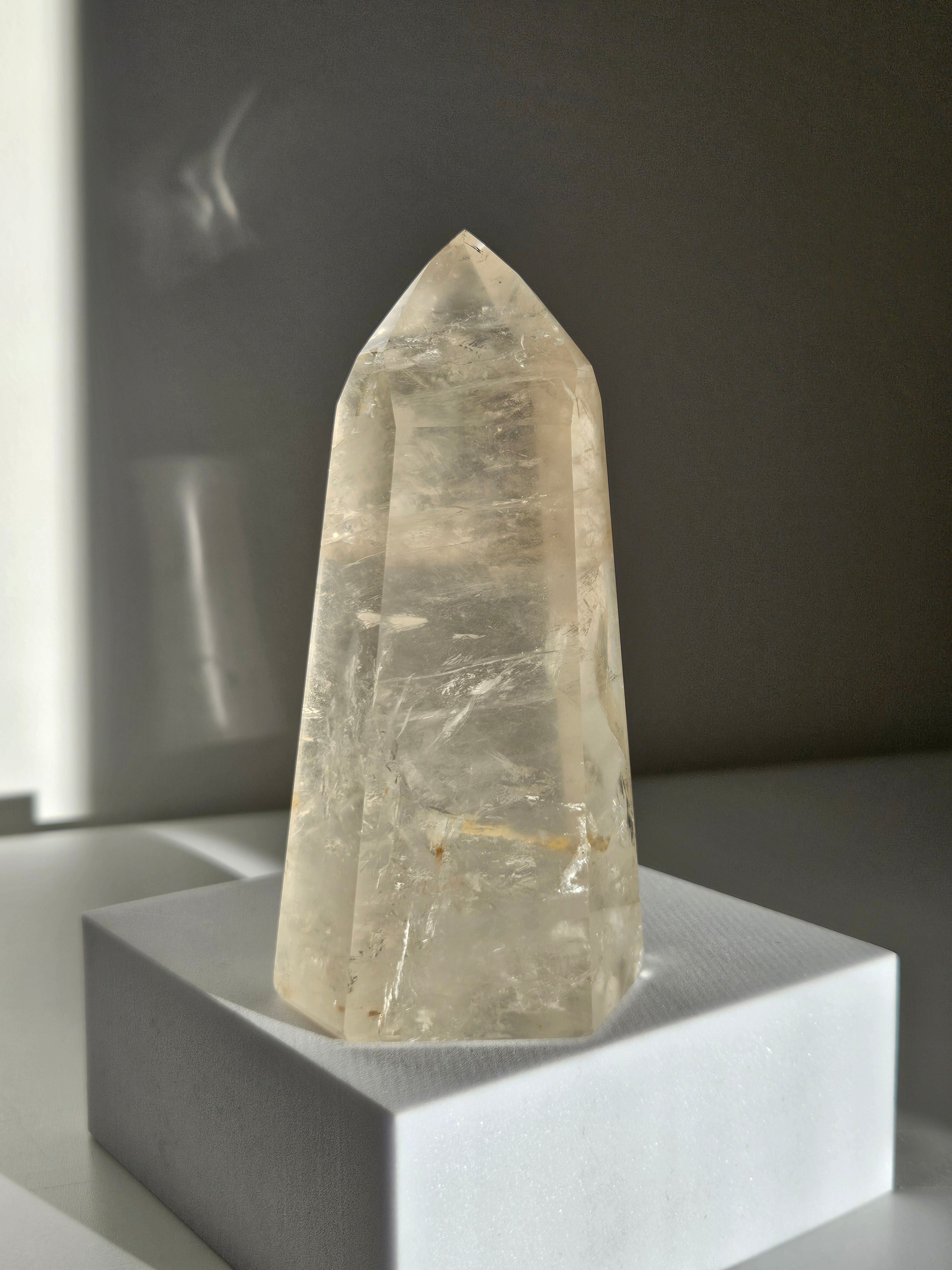 Smoky Girasol Quartz Tower 002