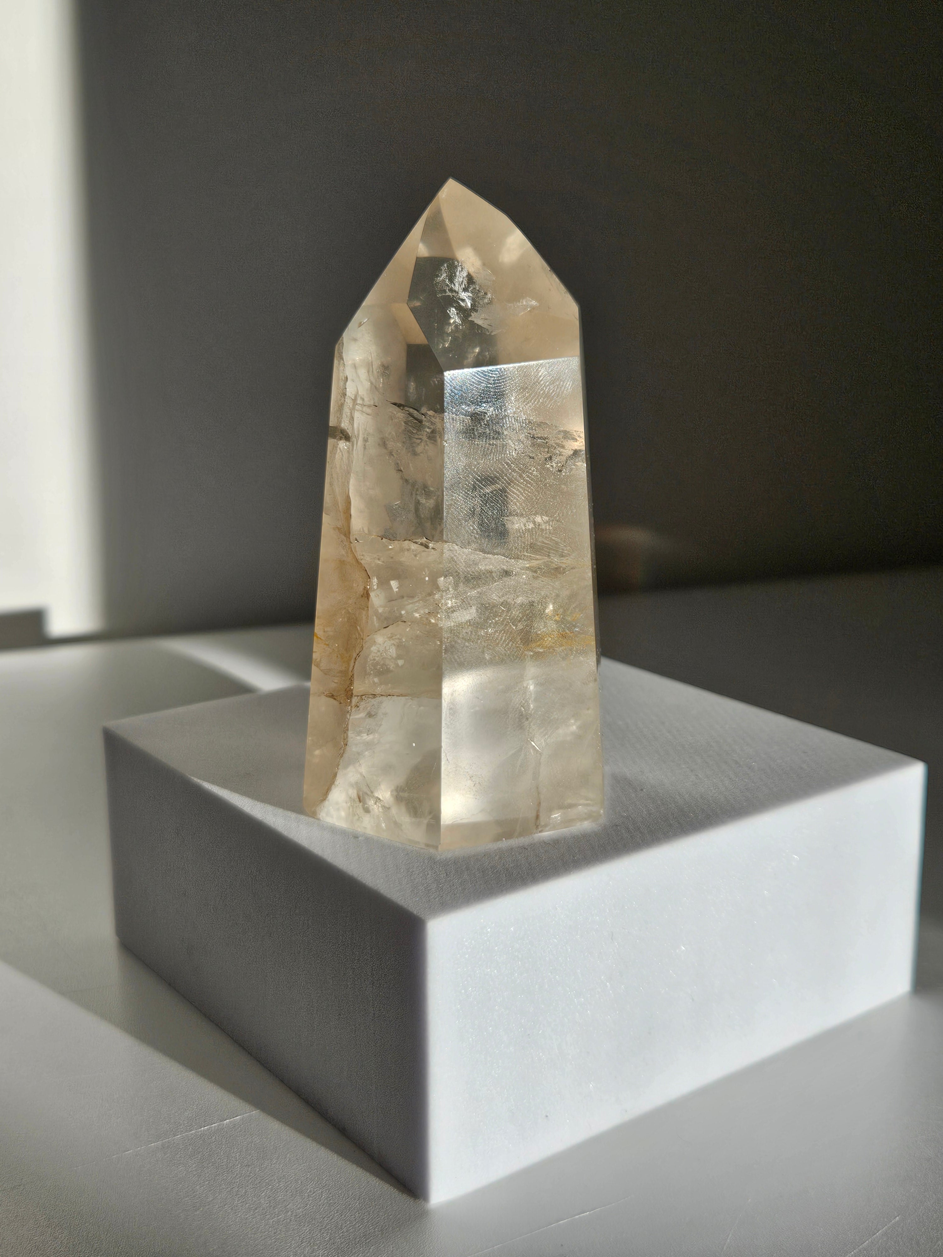 Smoky Girasol Quartz Tower 003