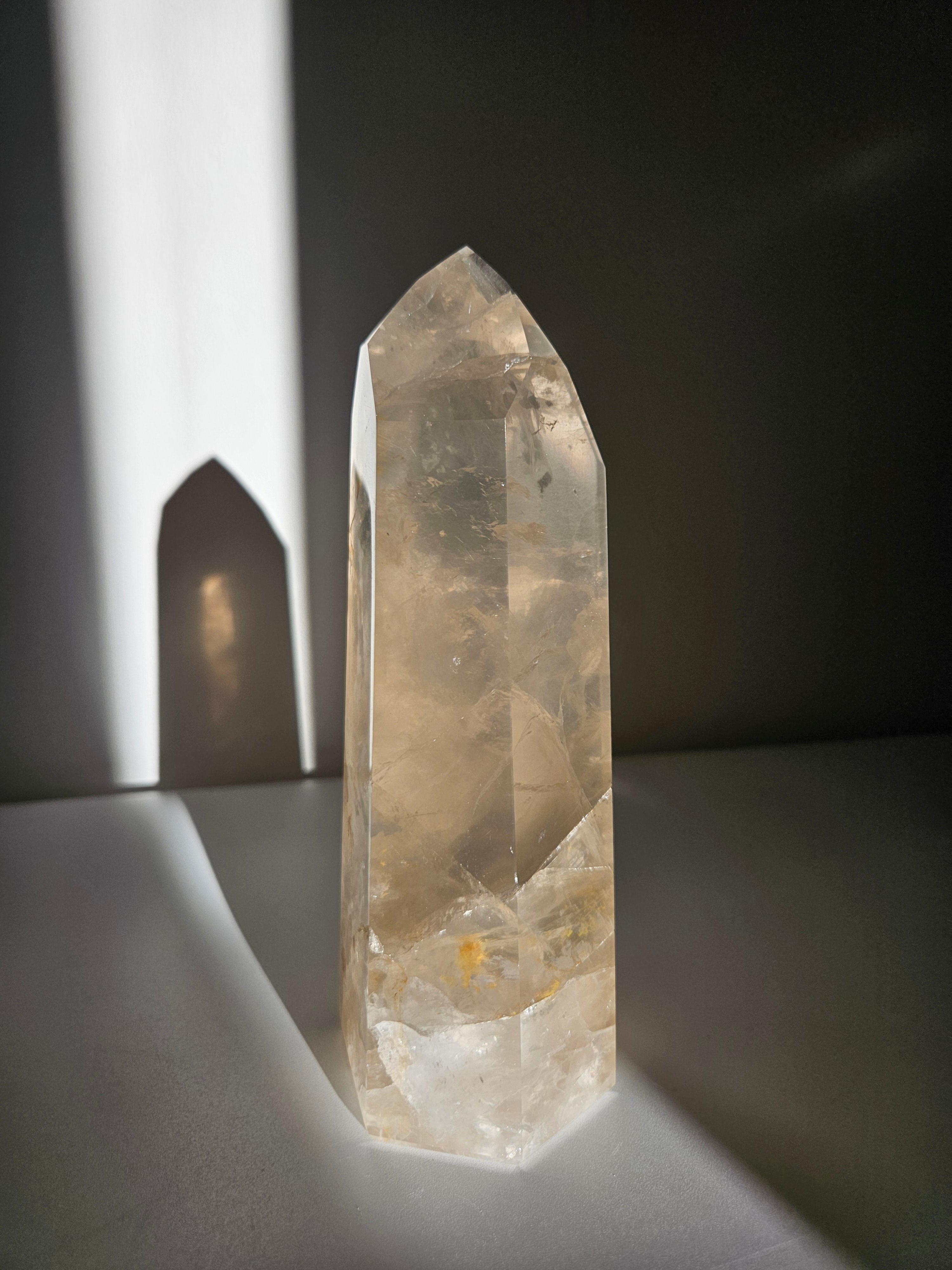 Smoky Girasol Quartz Tower 006