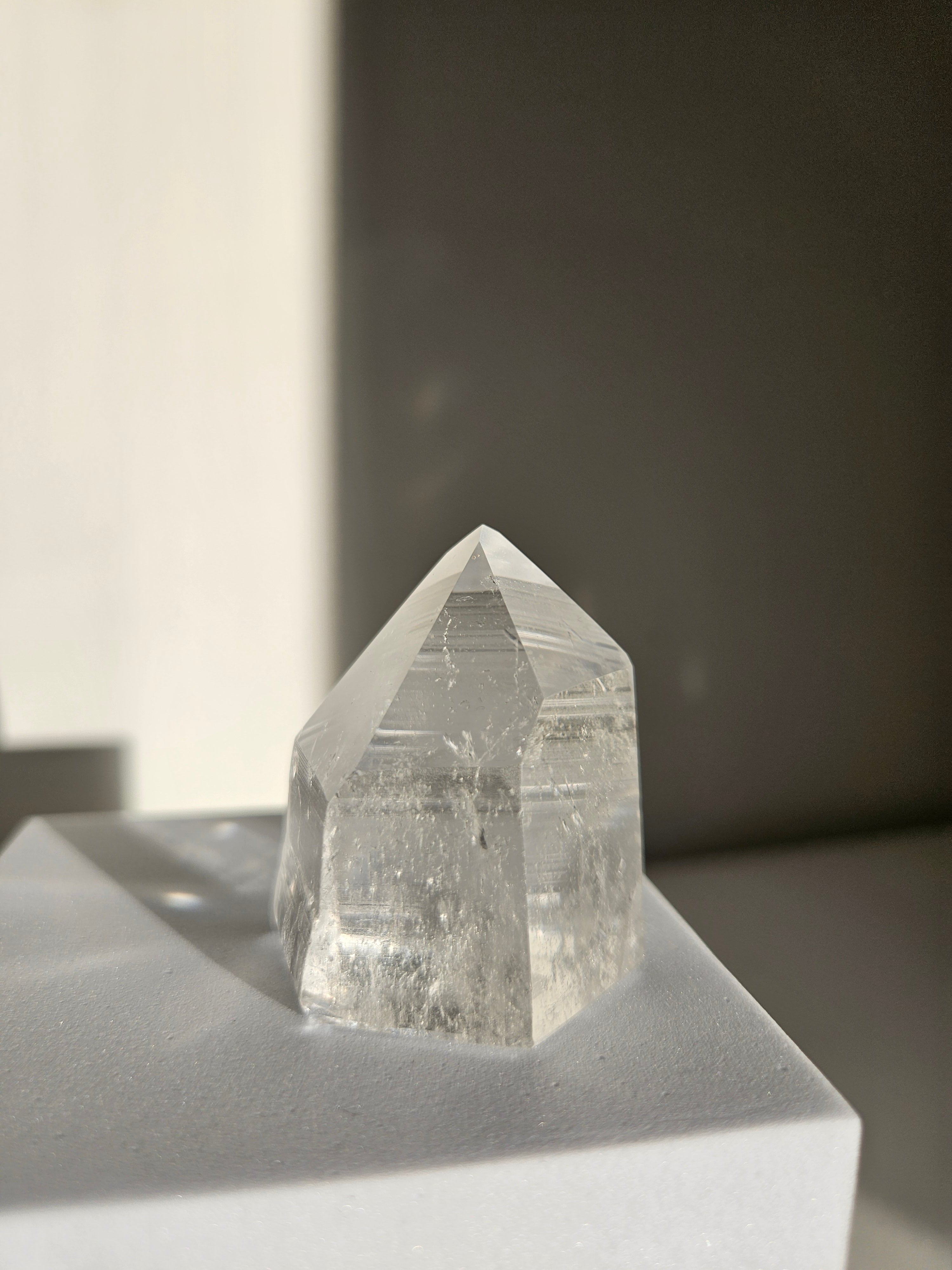 Semi Polished Lemurian Quartz Tower 001