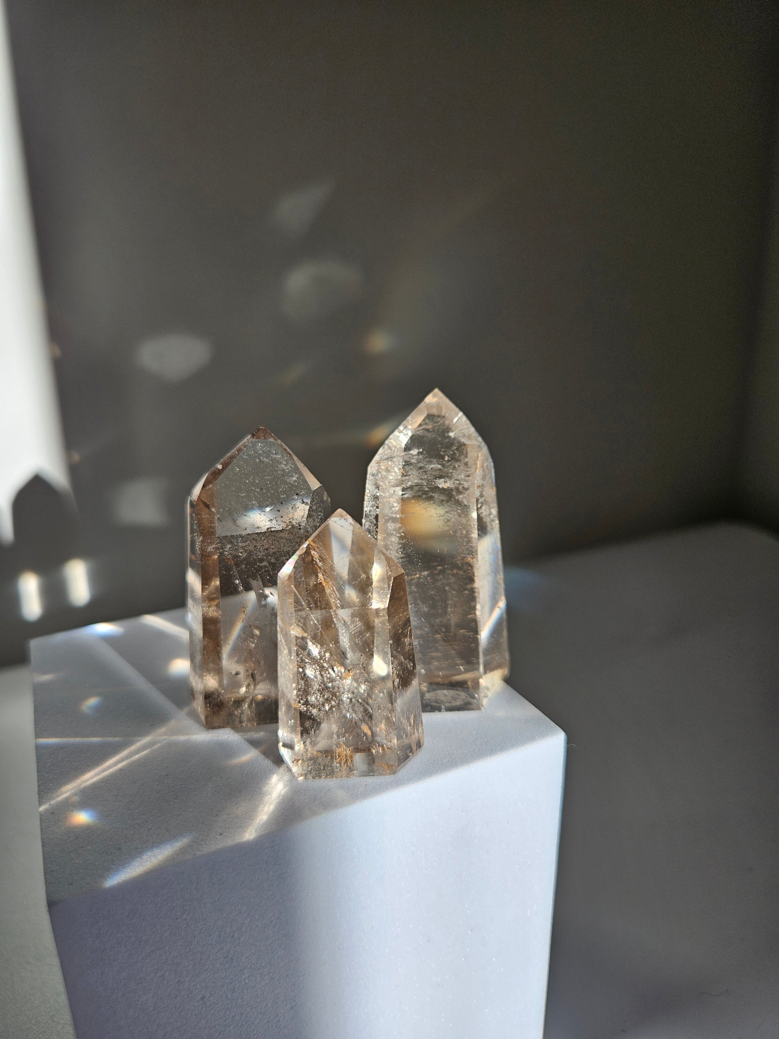 Smoky Quartz Tower Set 001