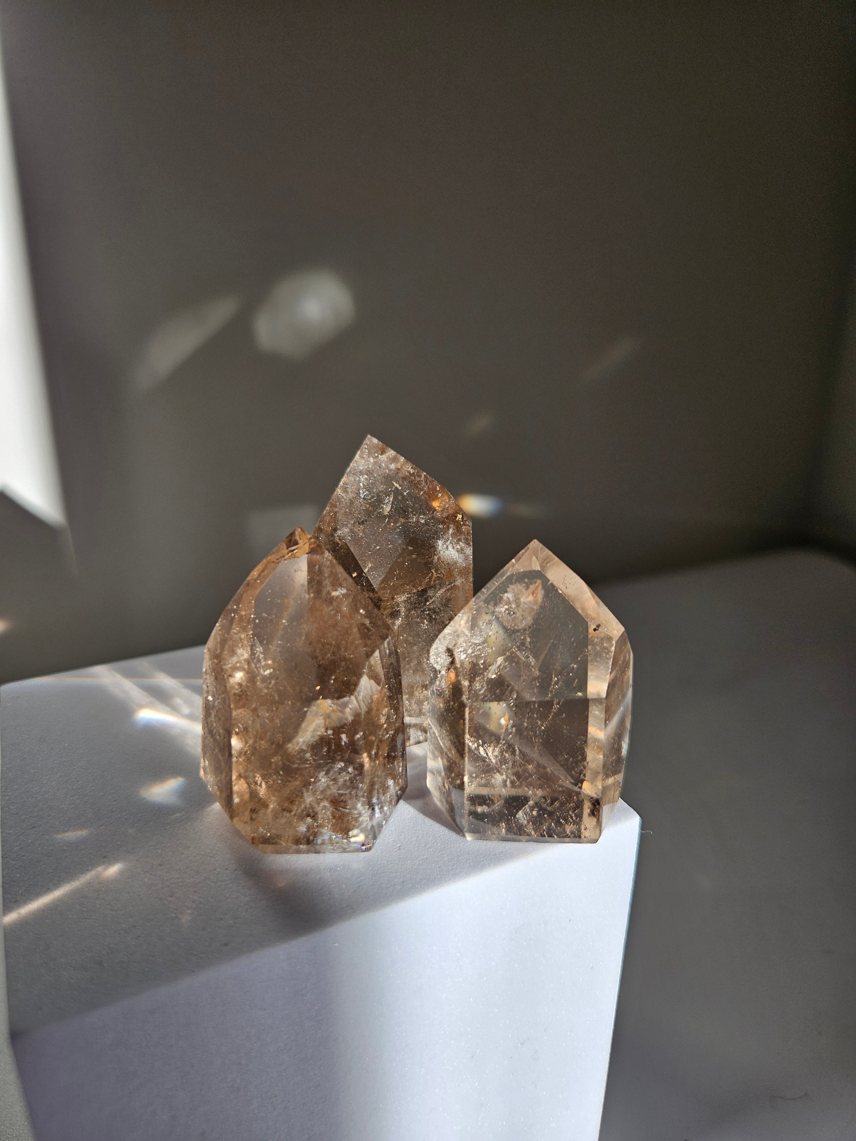 Smoky Quartz Tower Set 002