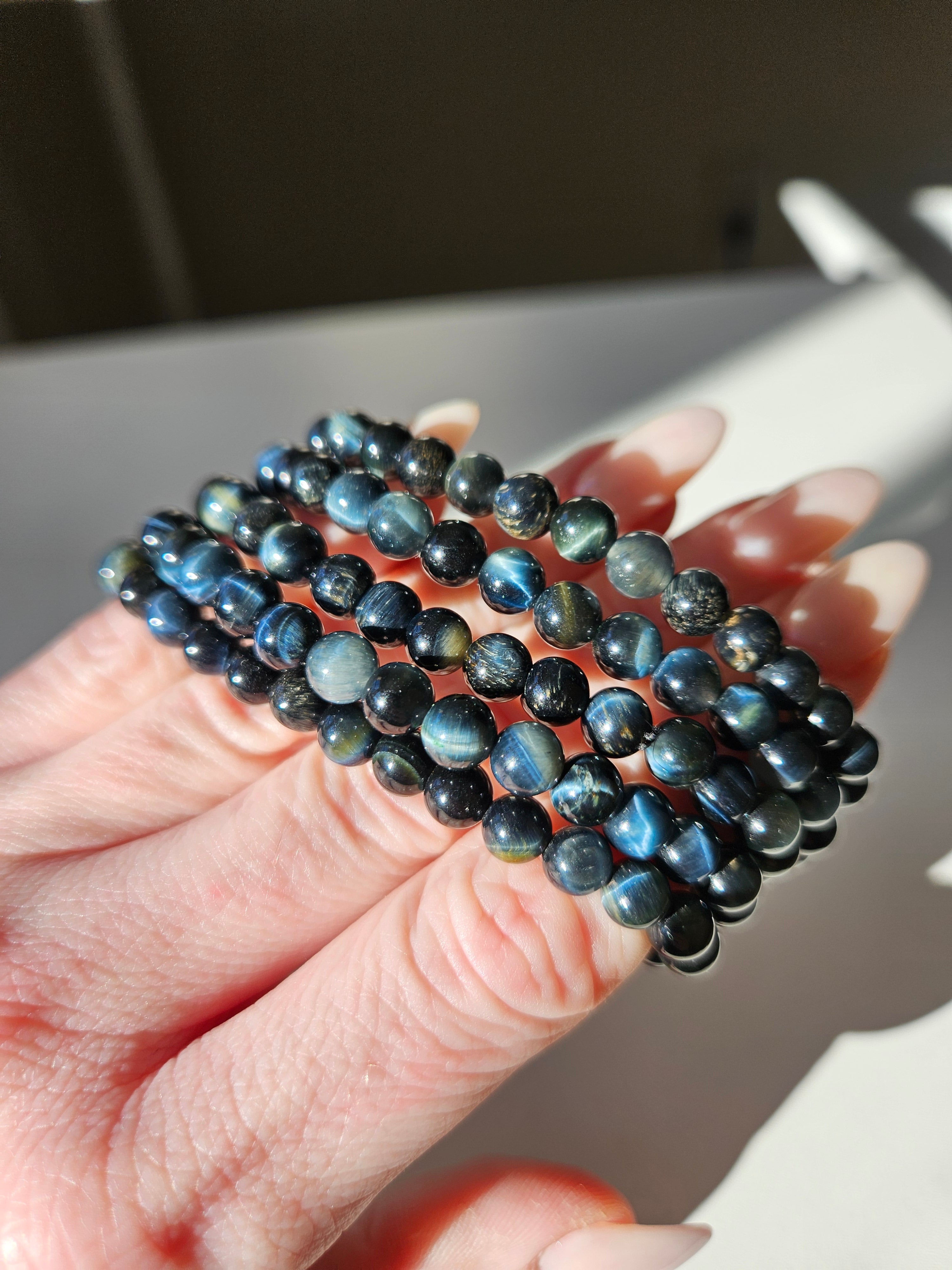 Blue Tigereye Bracelet | 6mm