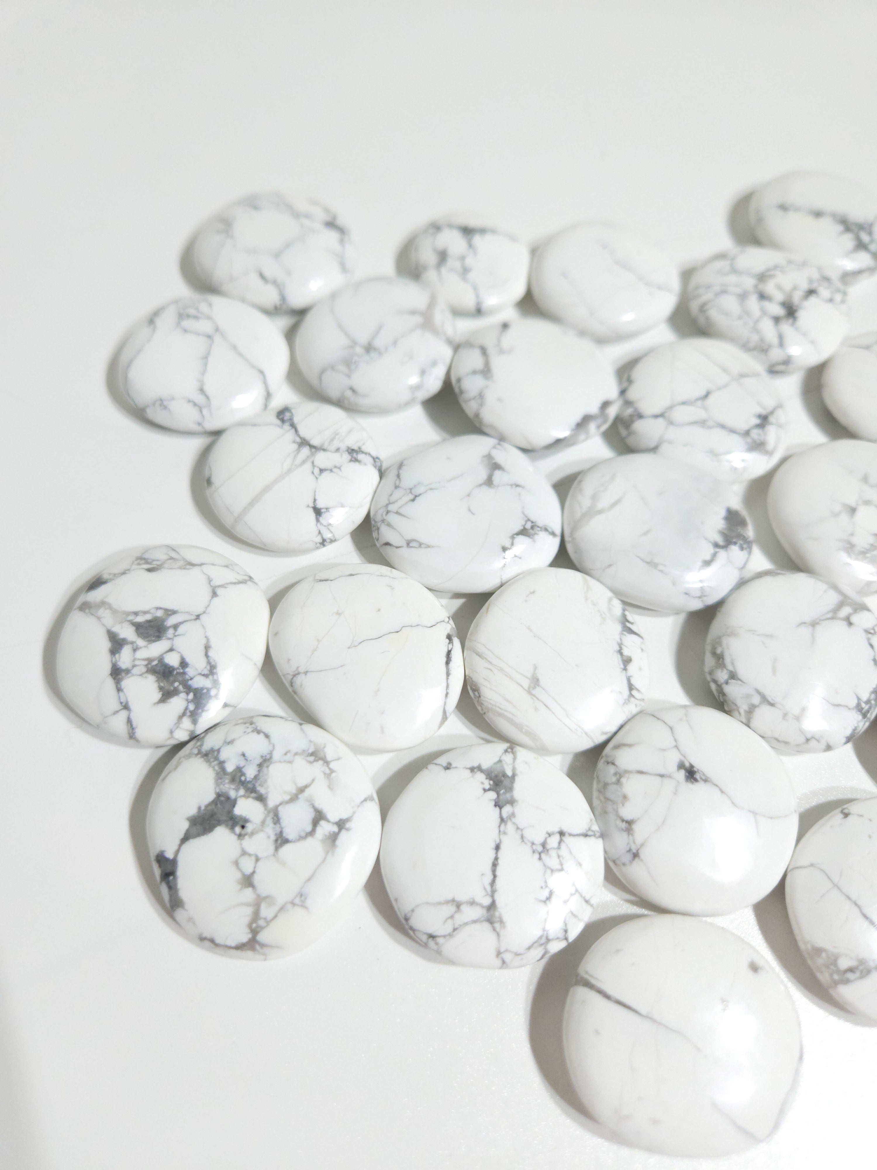 White Howlite Mini Flat