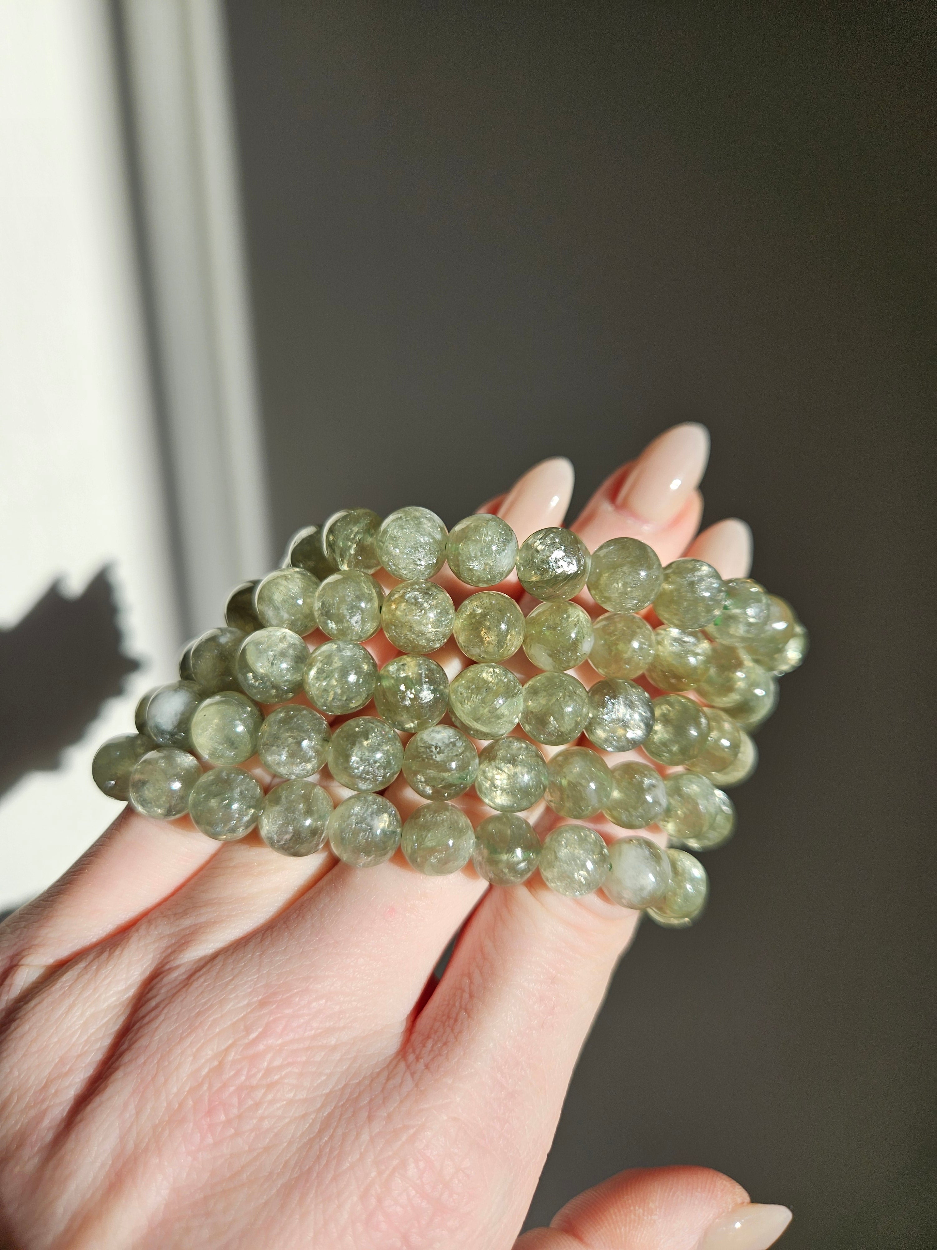 Apple Green Lepidolite Bracelet | 8mm