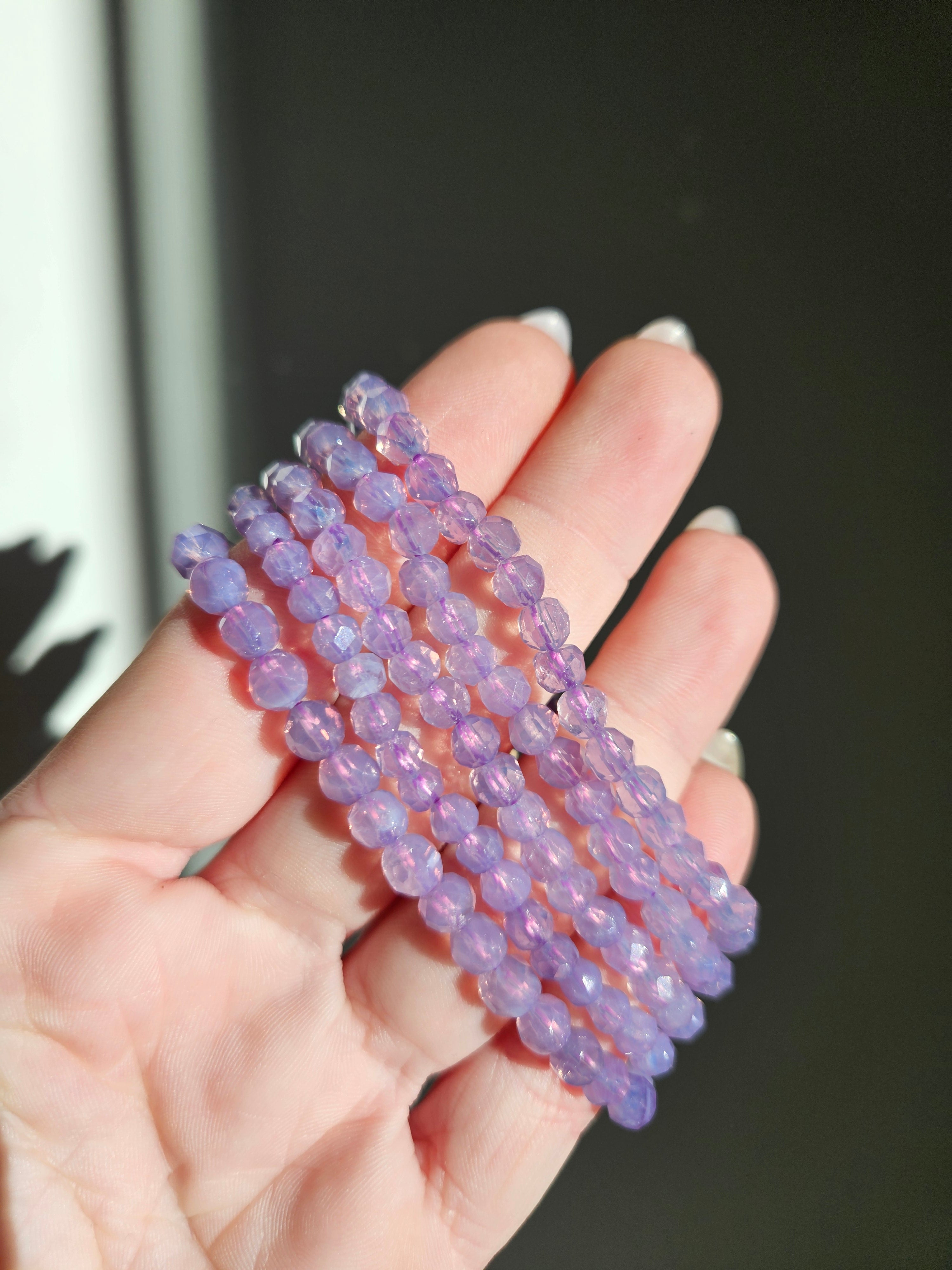 Lavender Quartz bracelet | 5mm