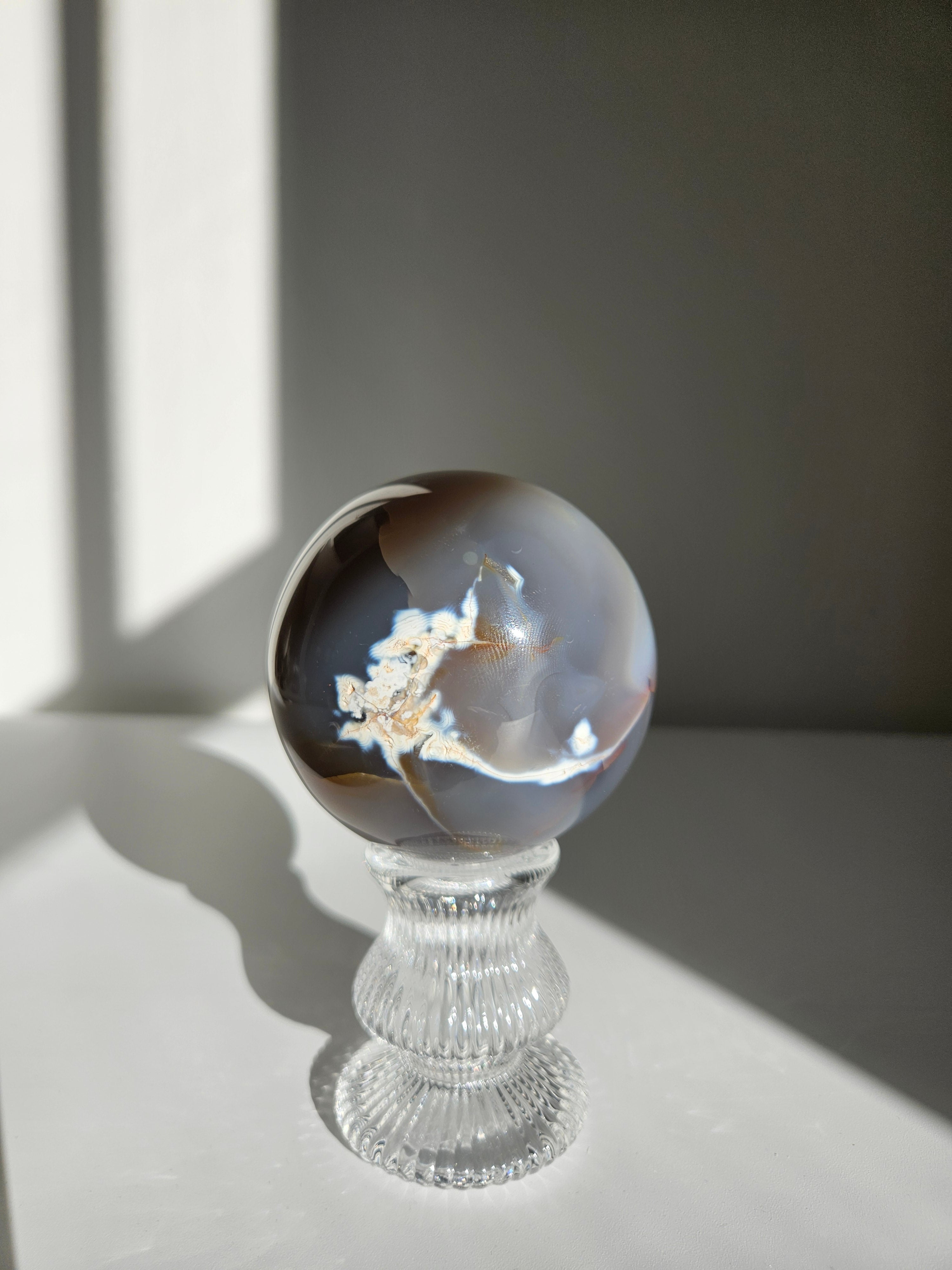 Orca Agate Sphere 006