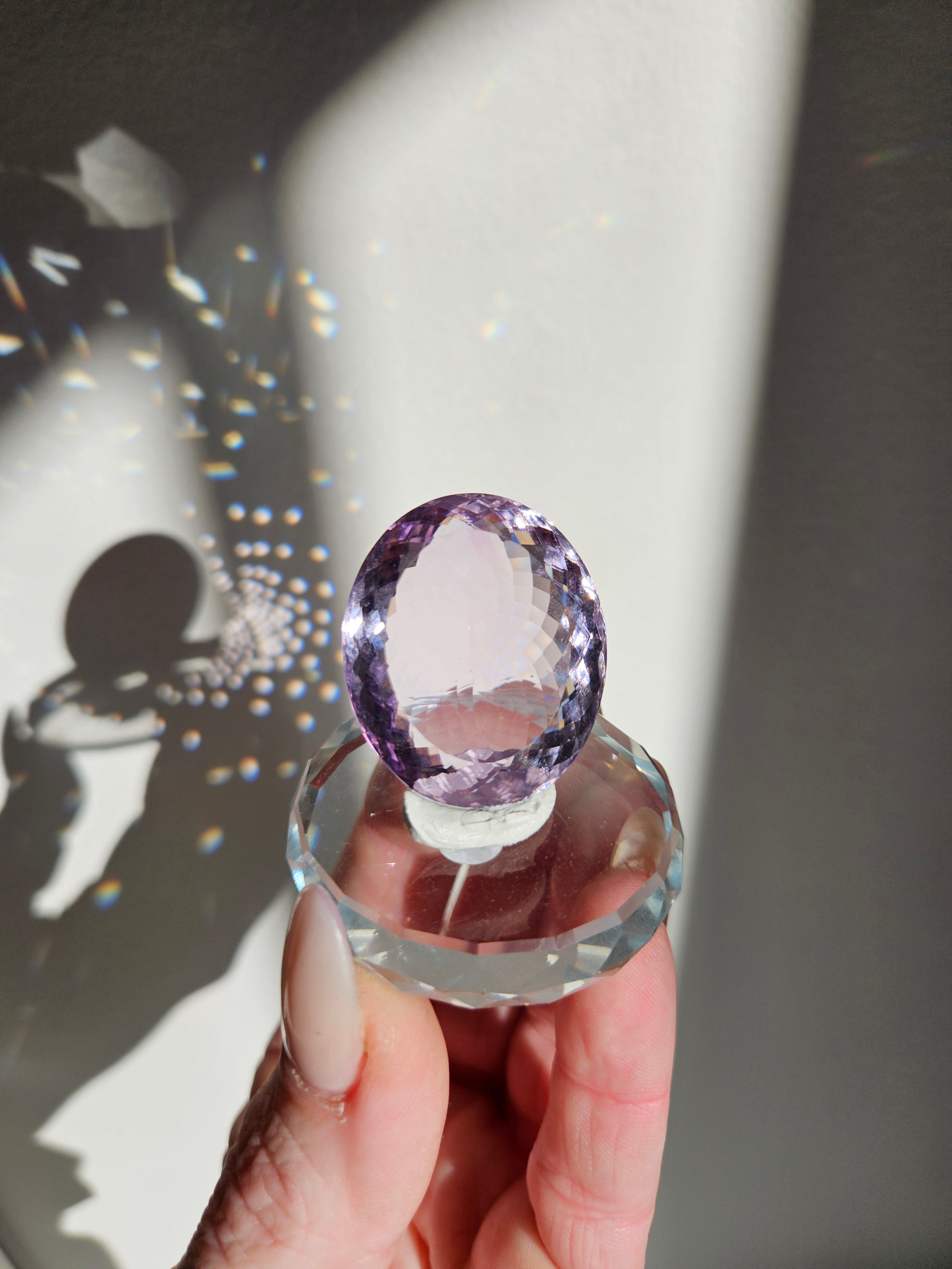 Amethyst Faceted Gem 003