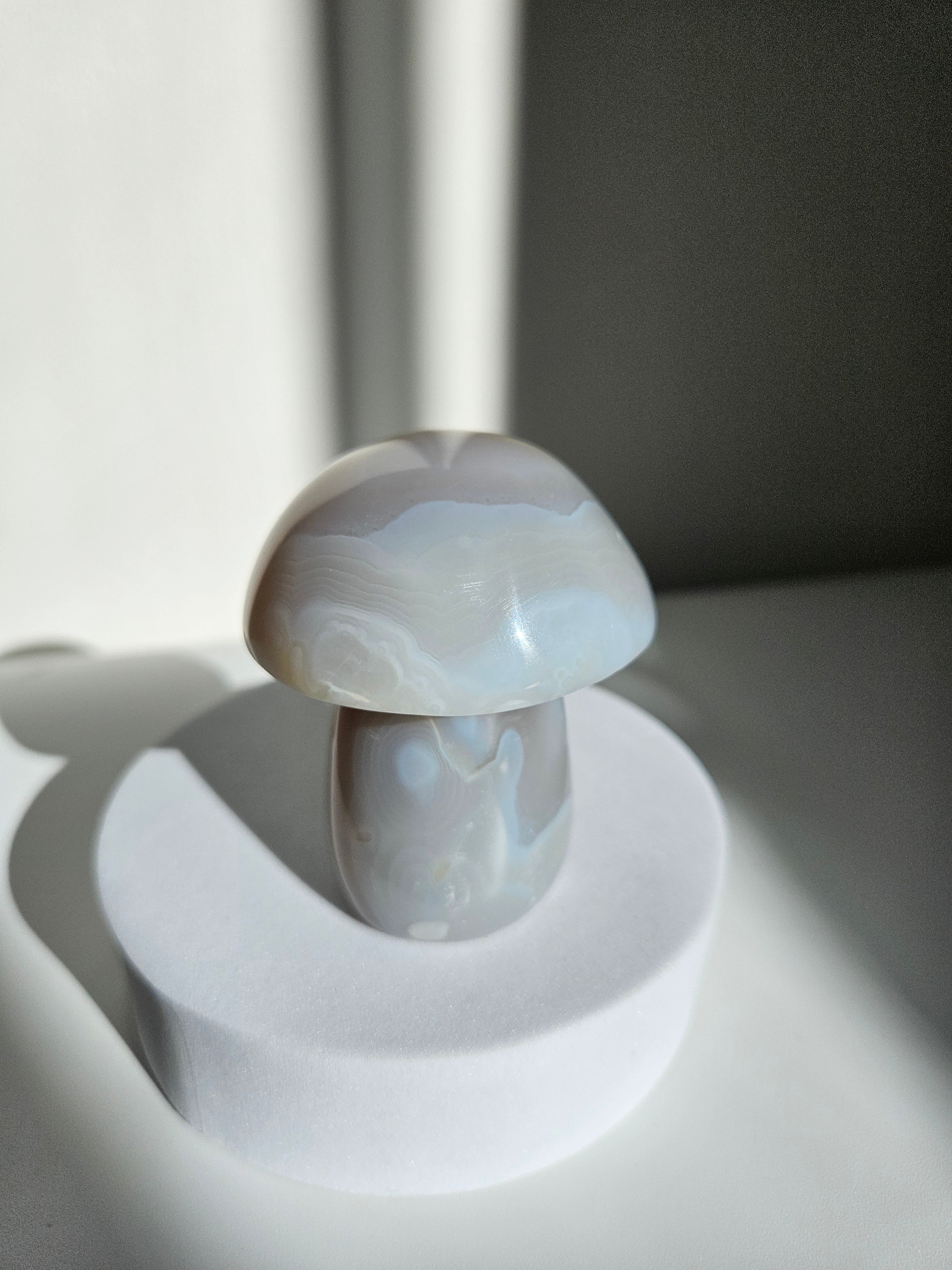 Blue Agate Mushroom 001