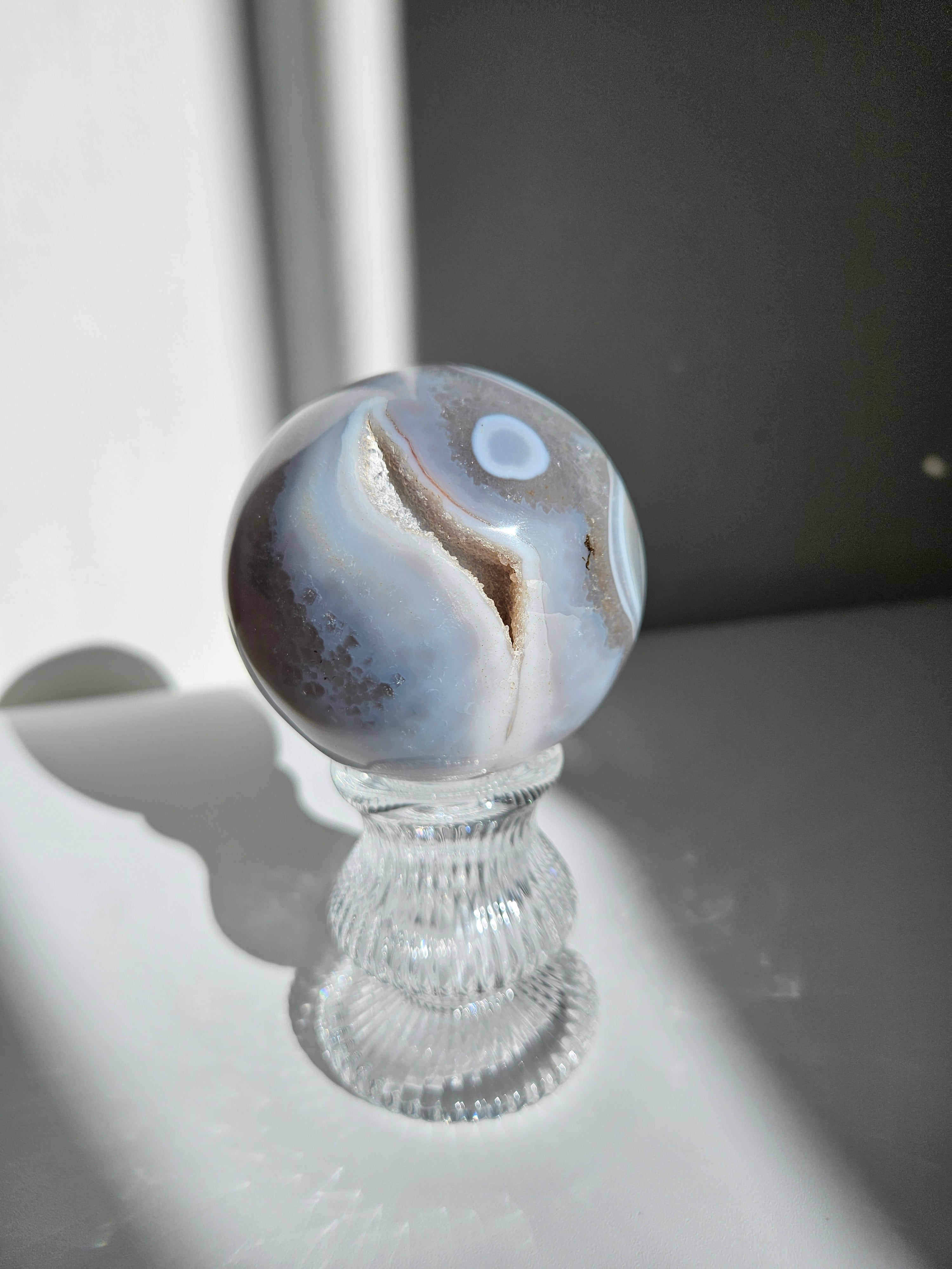 Orca Agate Sphere 007