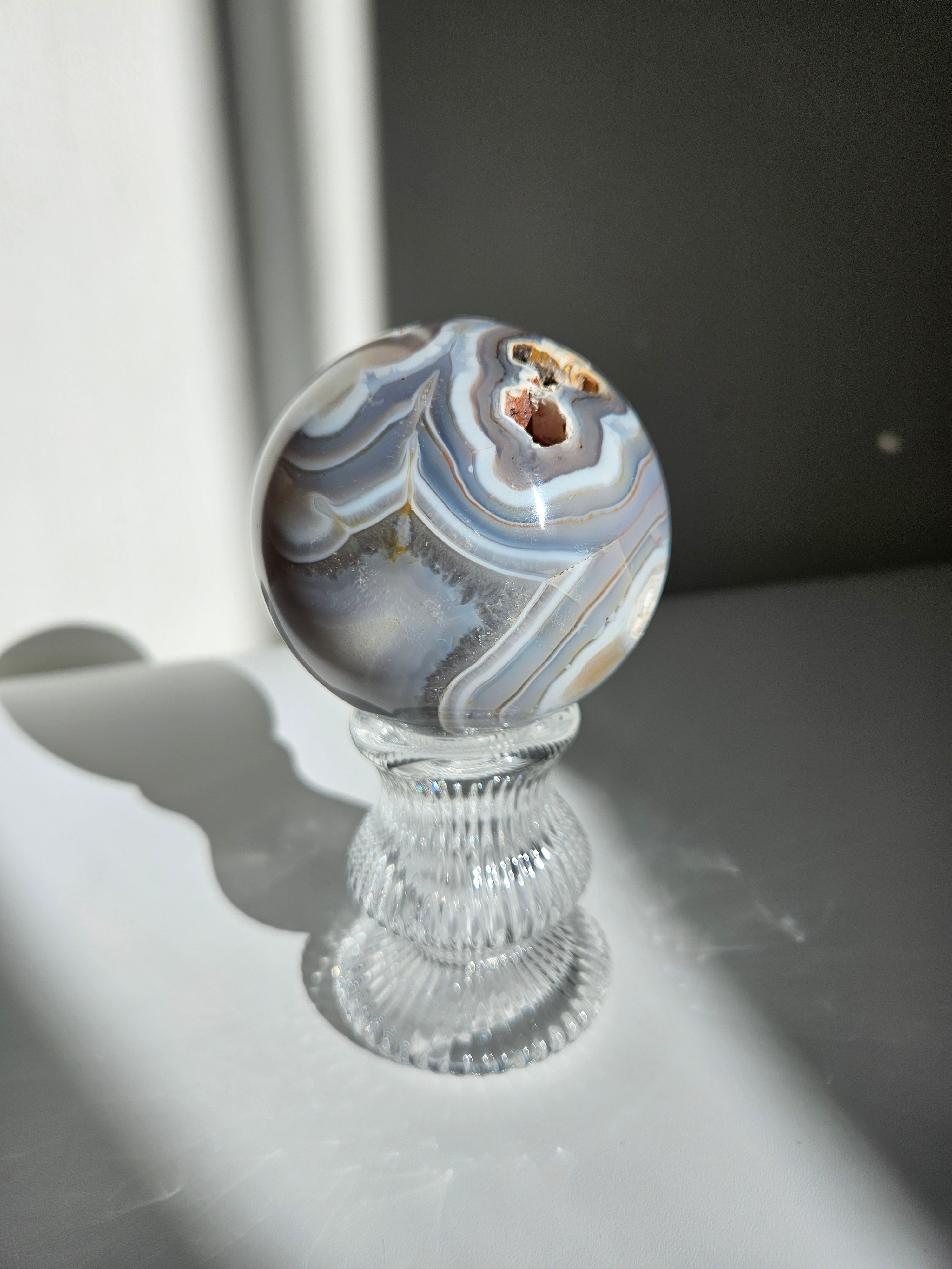 Orca Agate Sphere 007