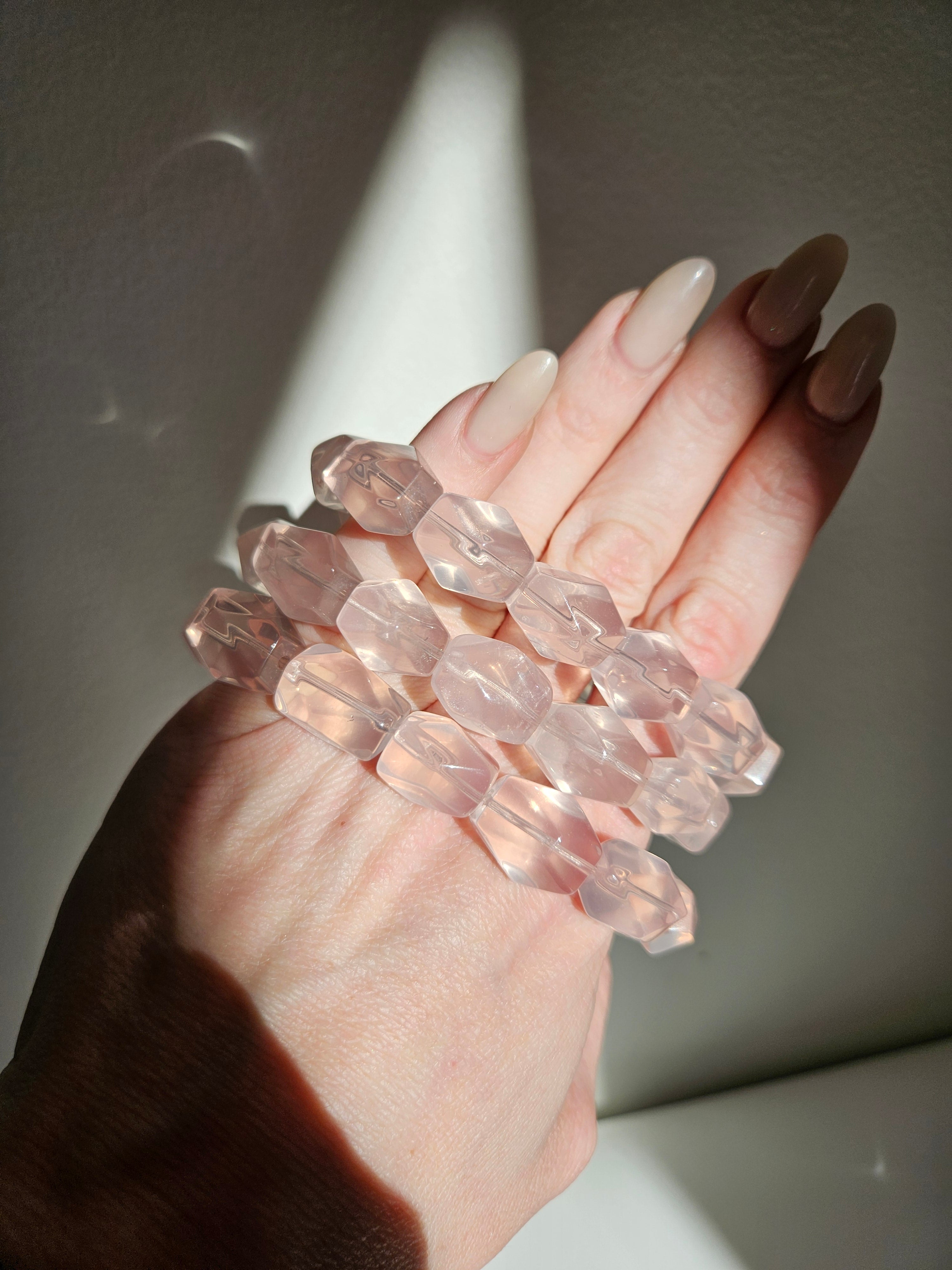 Rose Quartz Freeform Bracelet