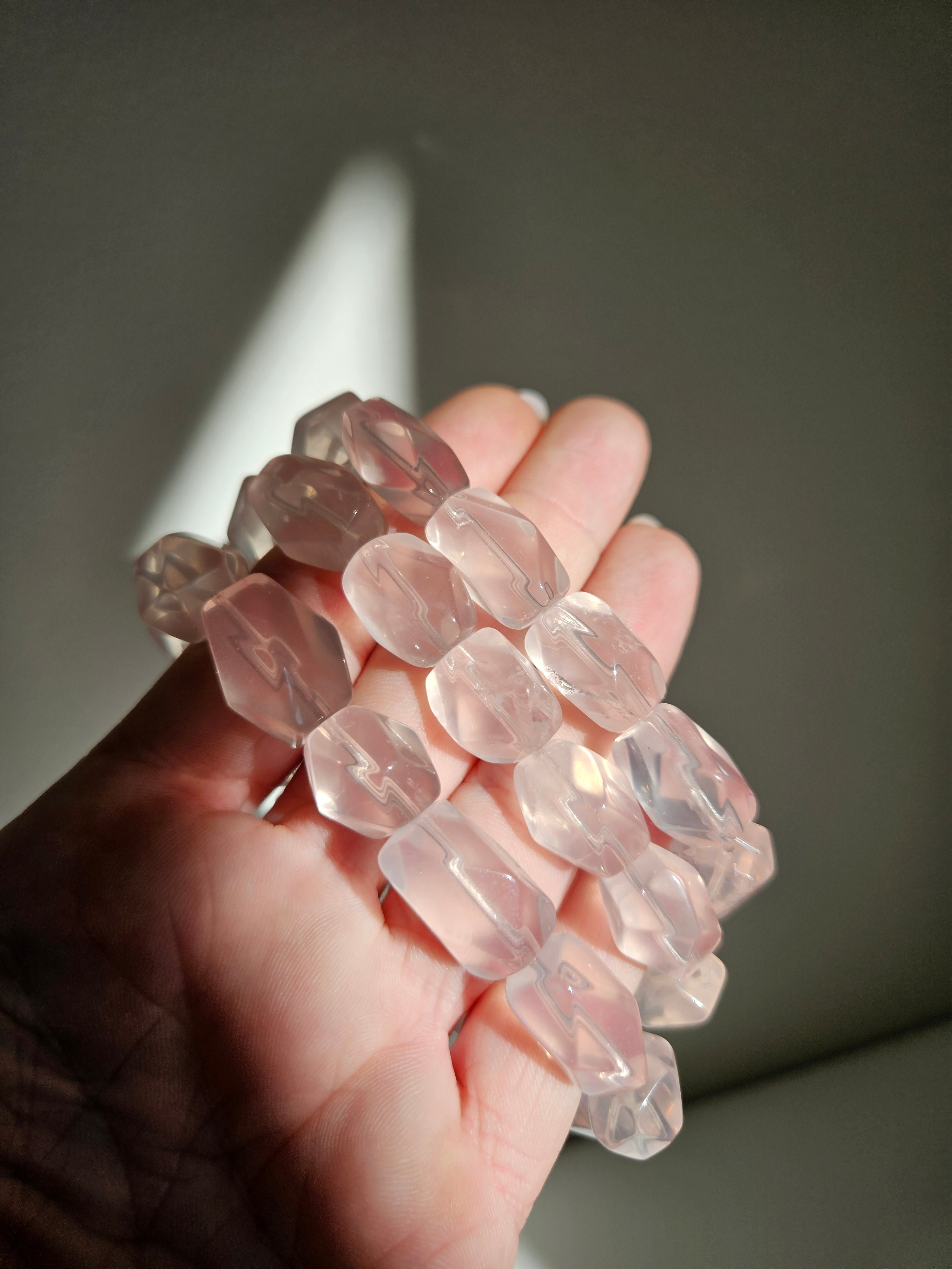 Rose Quartz Freeform Bracelet