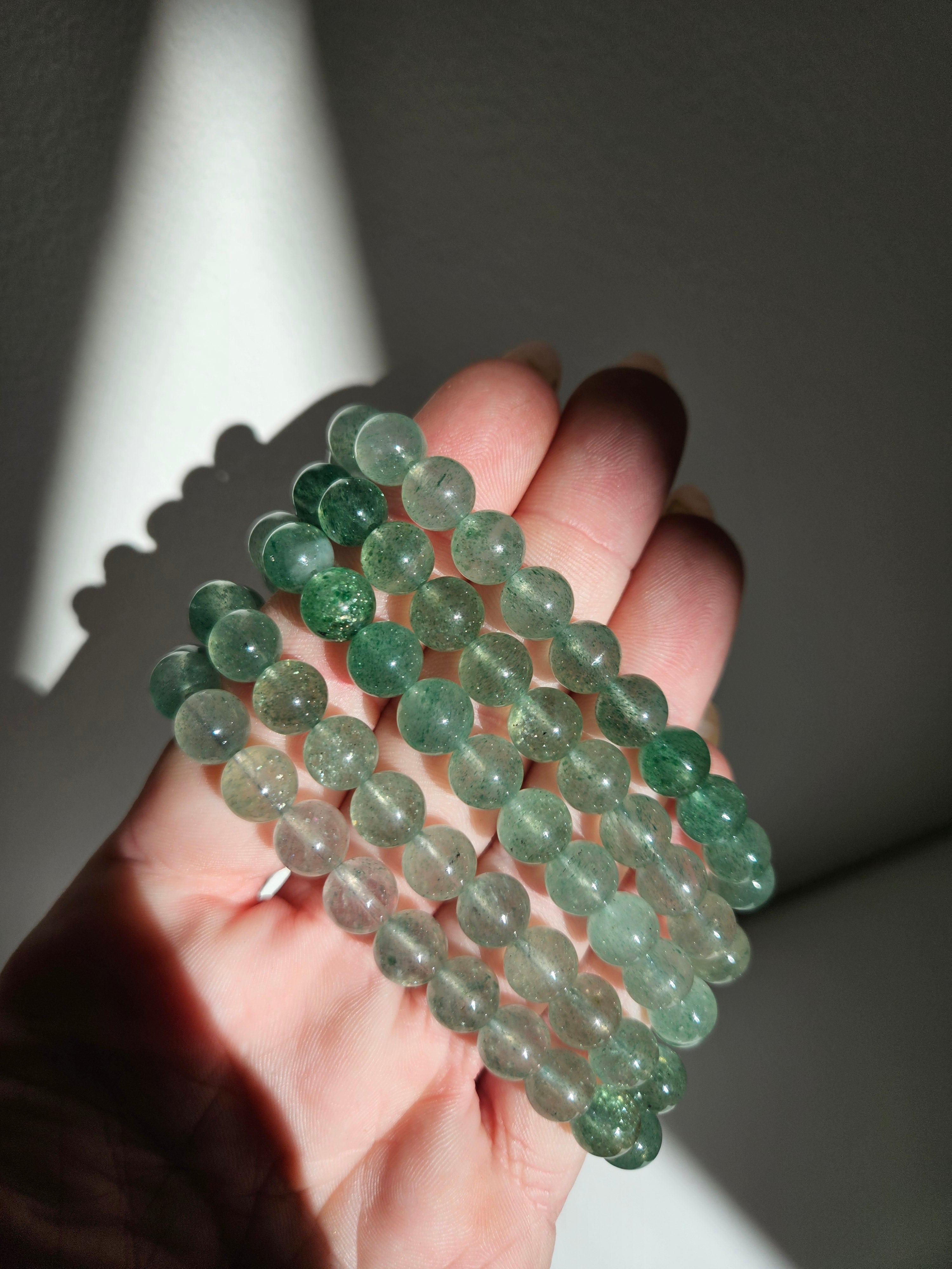 Green Strawberry Quartz Bracelet | 8mm