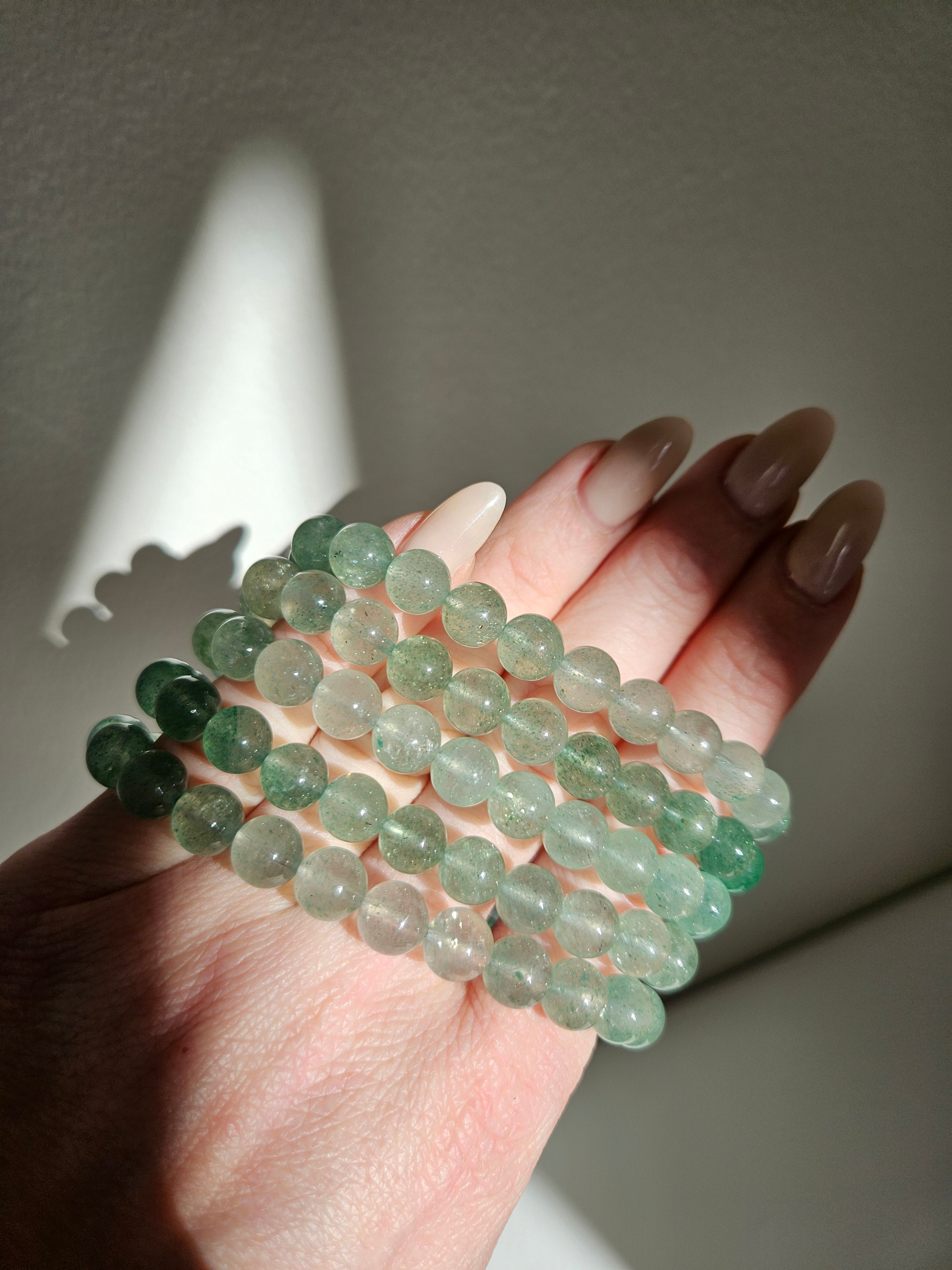 Green Strawberry Quartz Bracelet | 8mm