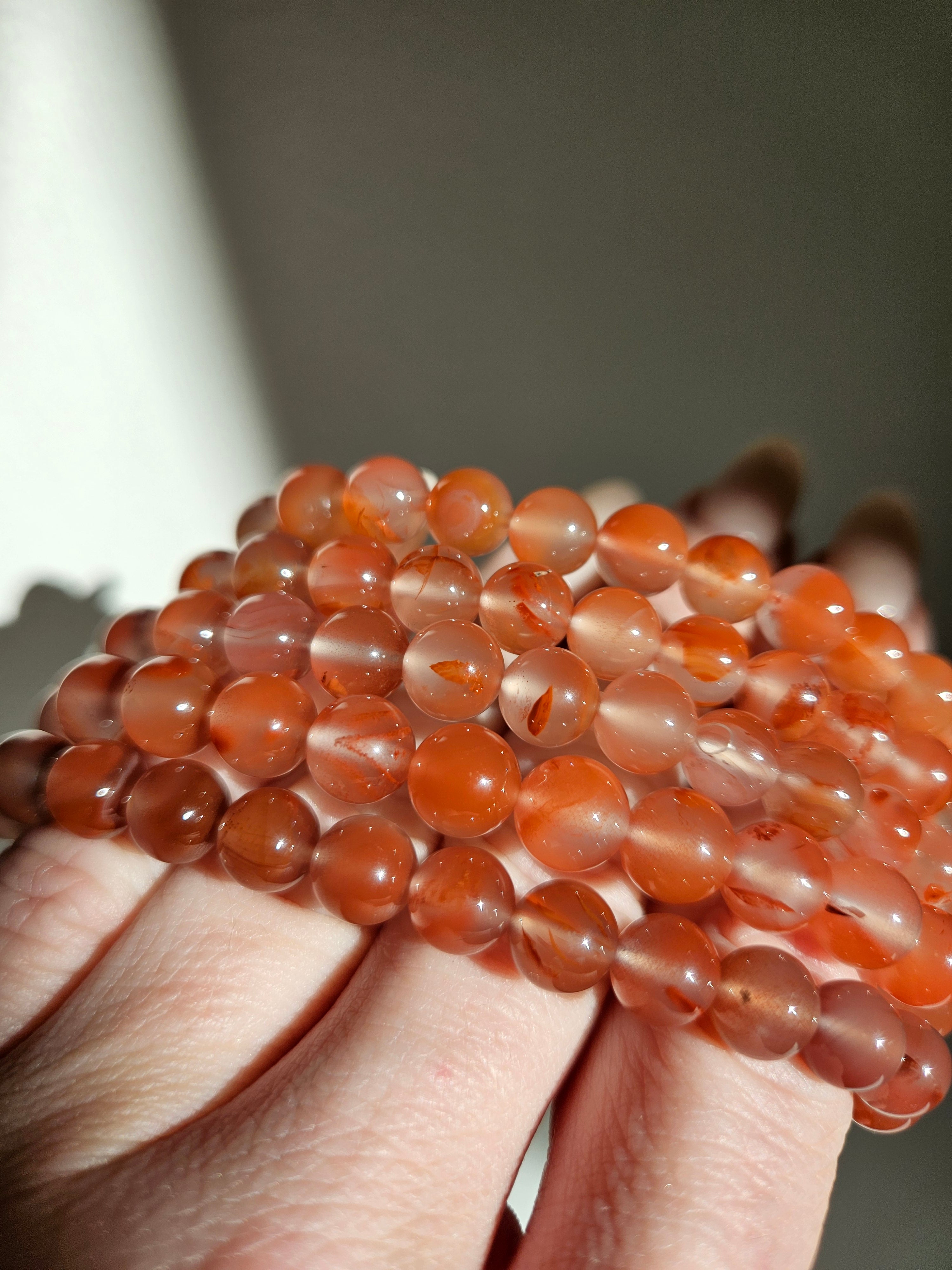 Carnelian x Quartz Bracelet | 7mm