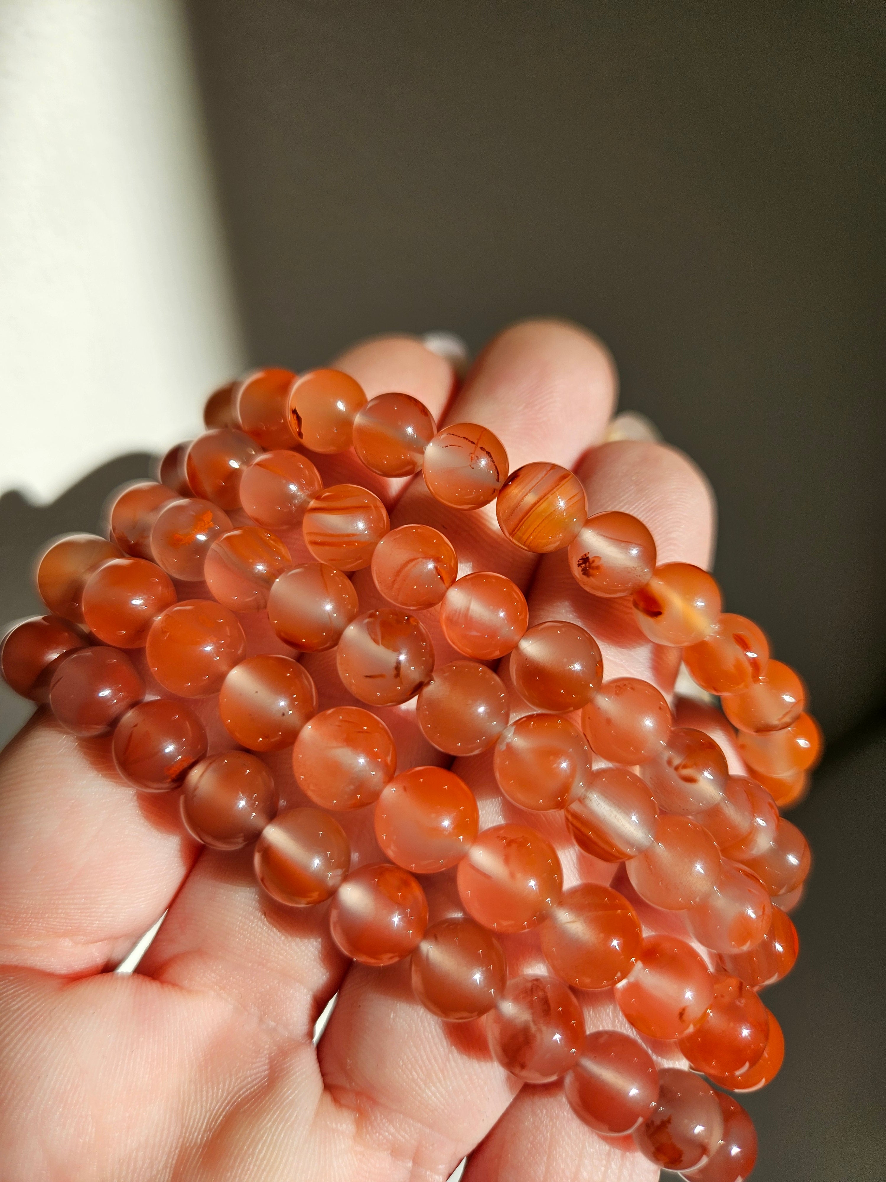 Carnelian x Quartz Bracelet | 7mm