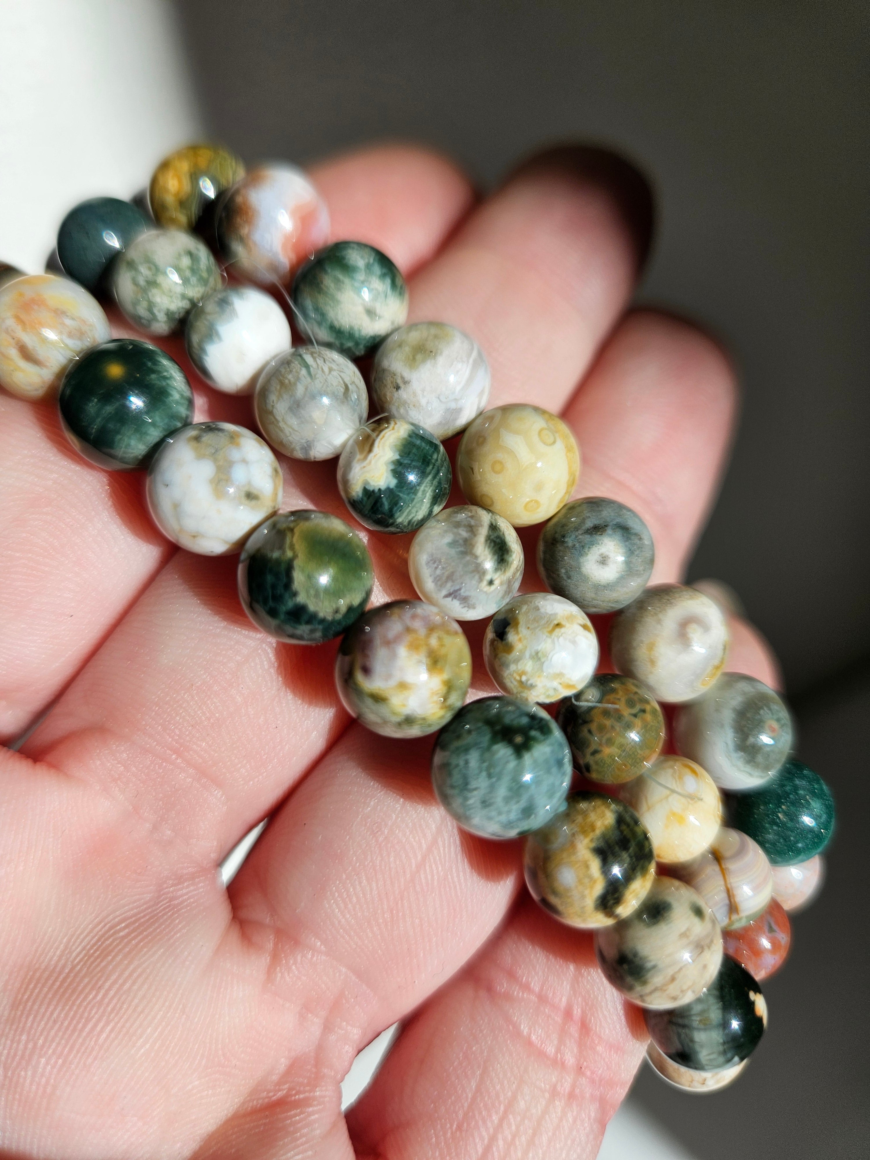 Sea Jasper bracelet | 7mm