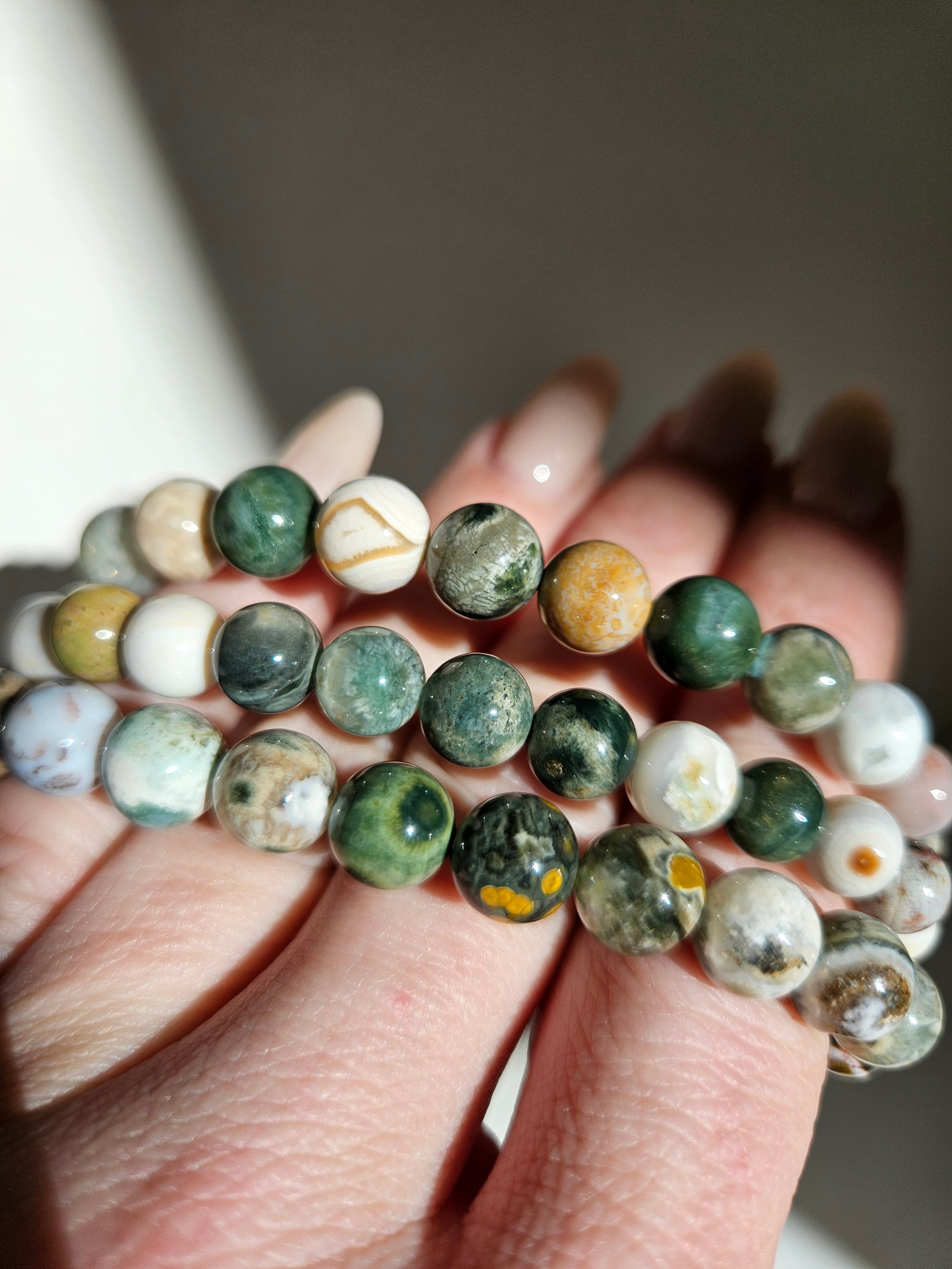 Sea Jasper bracelet | 7mm