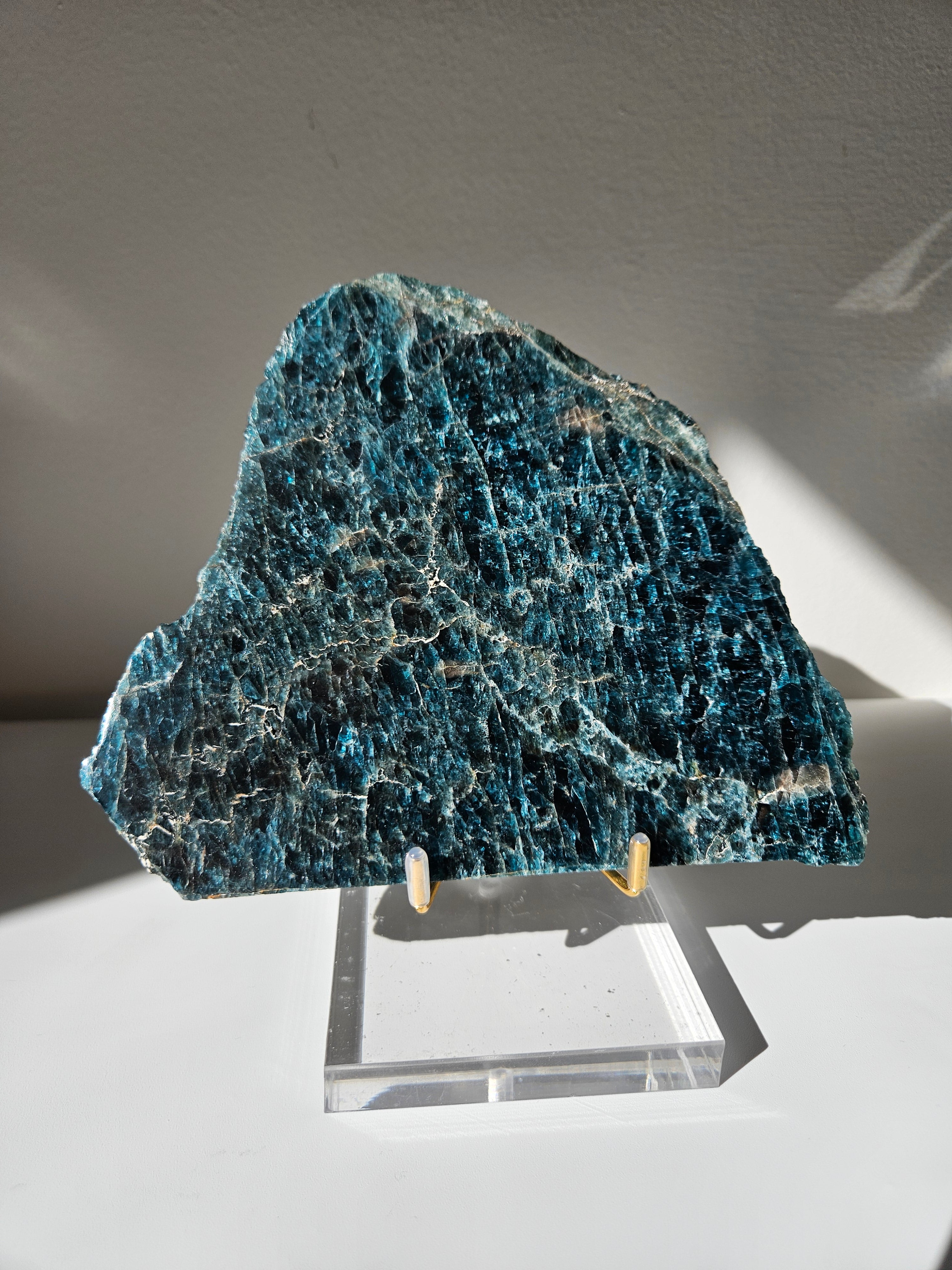 Blue Apatite Slab 001