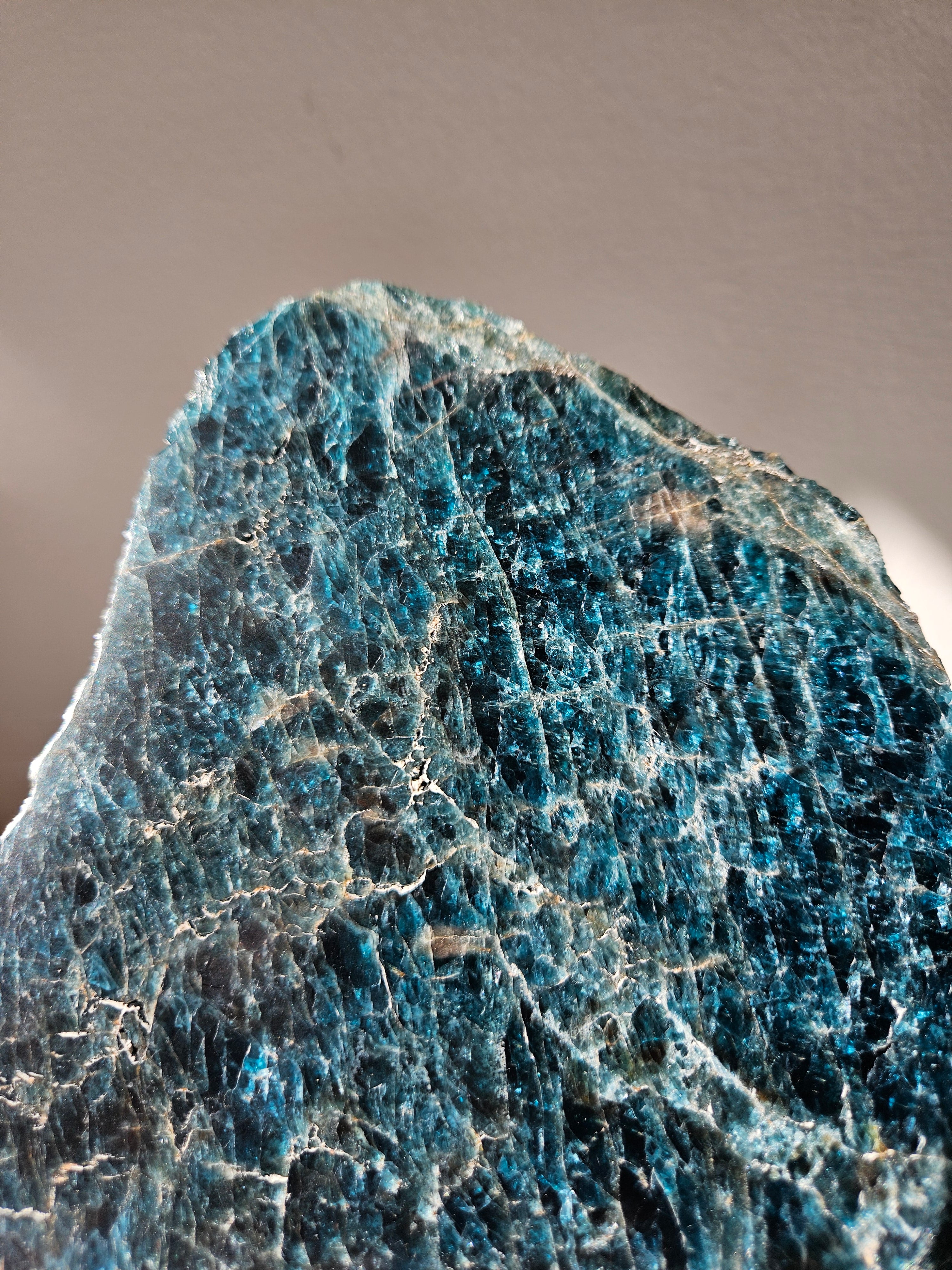 Blue Apatite Slab 001