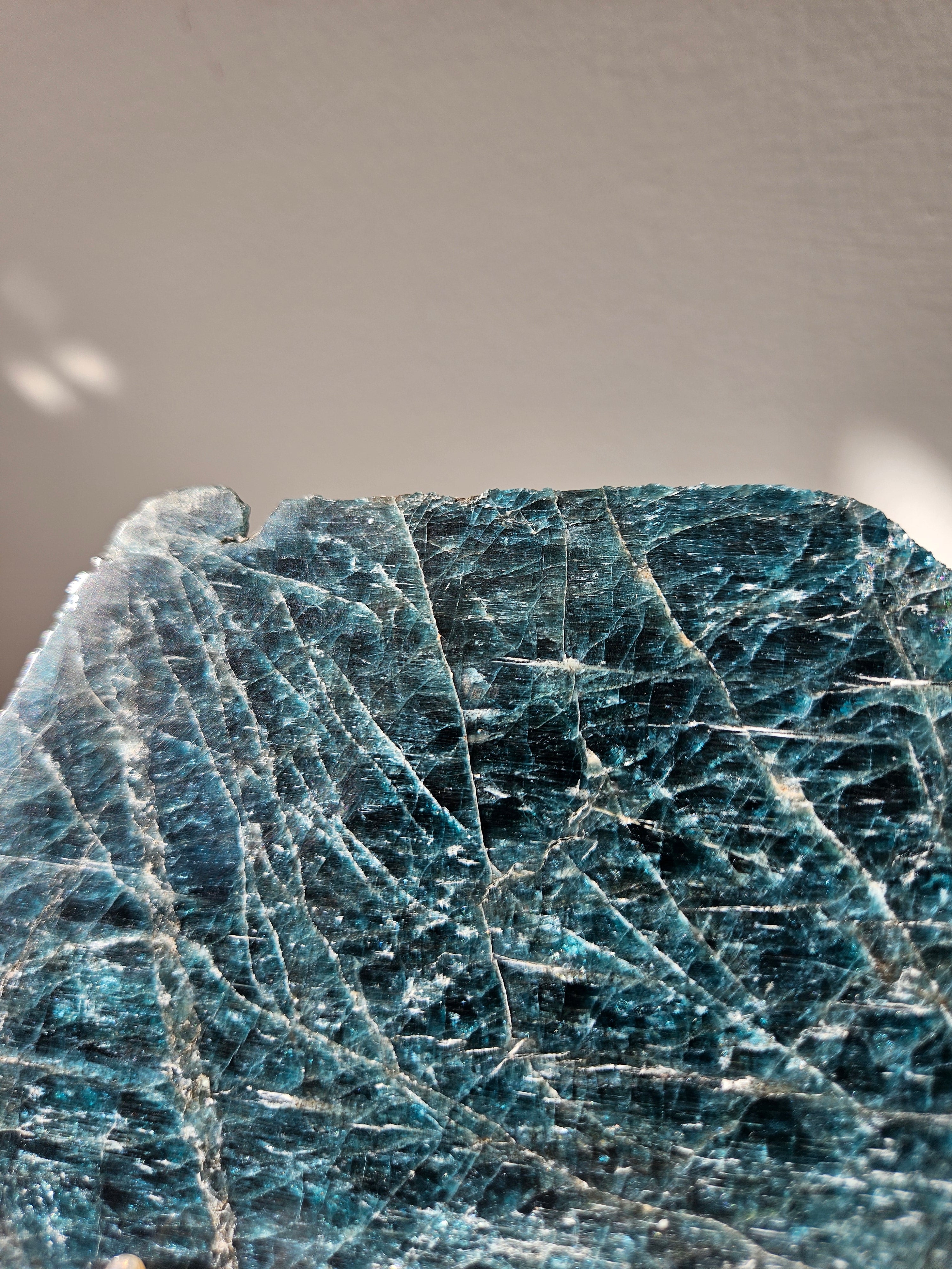 Blue Apatite Slab 002