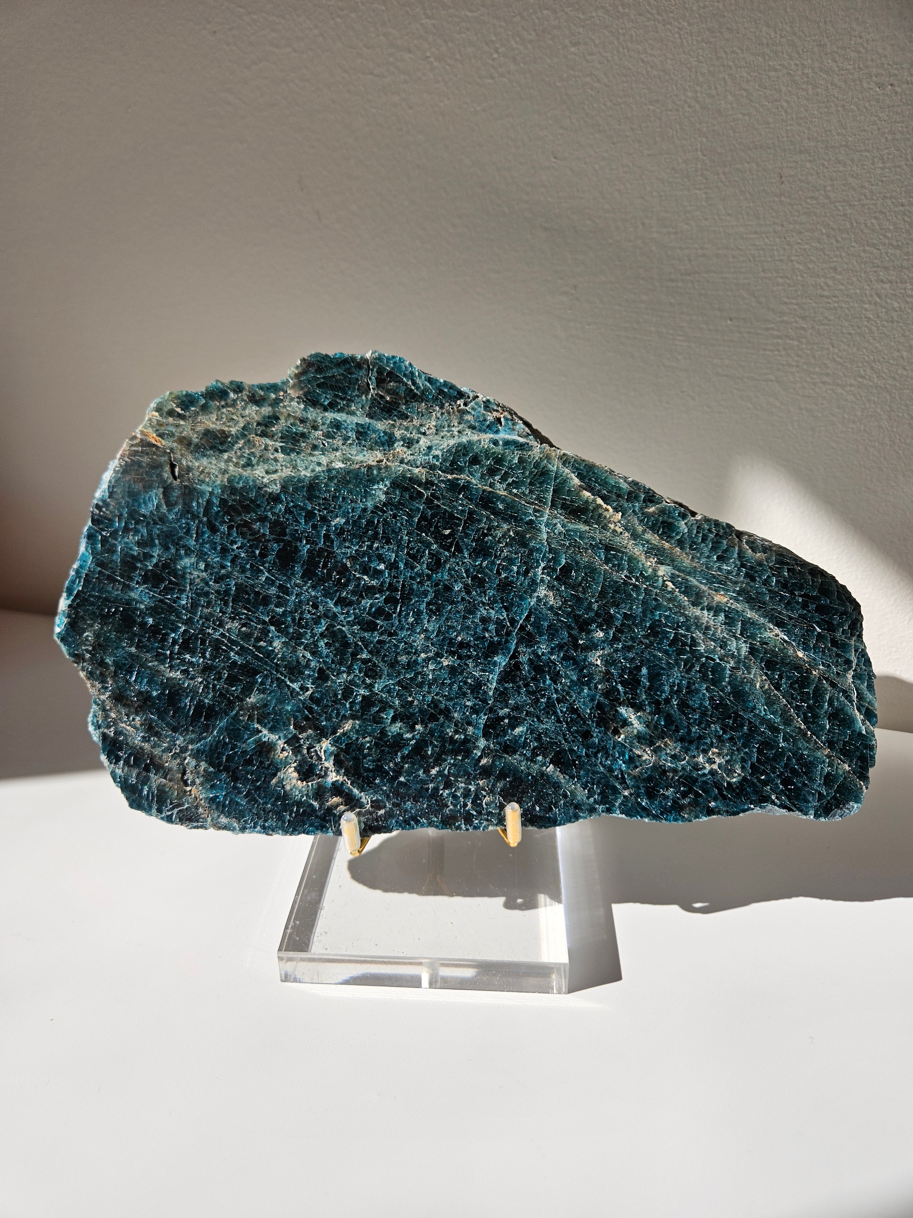 Blue Apatite Slab 004