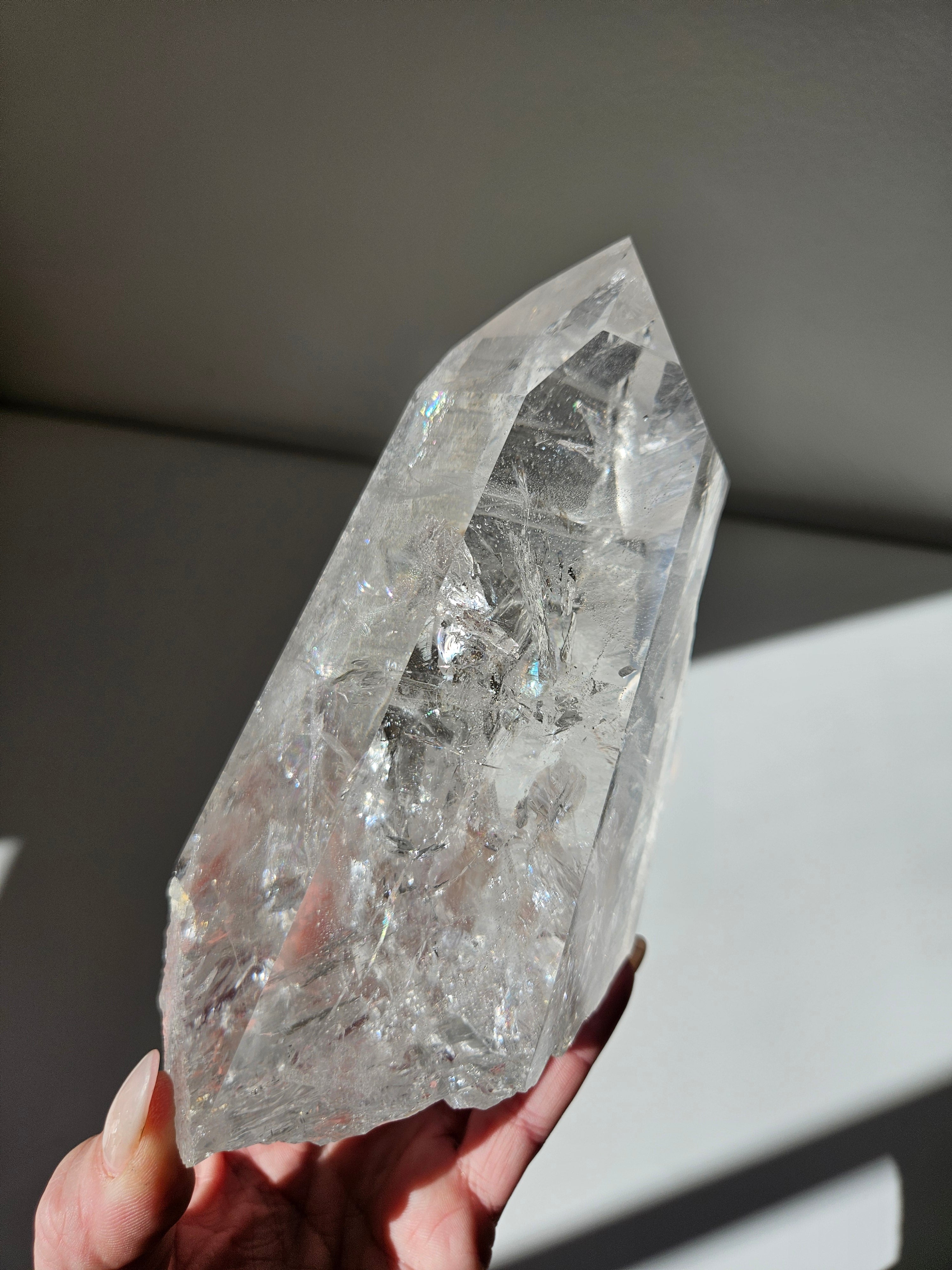 Semipolished Lemurian Point