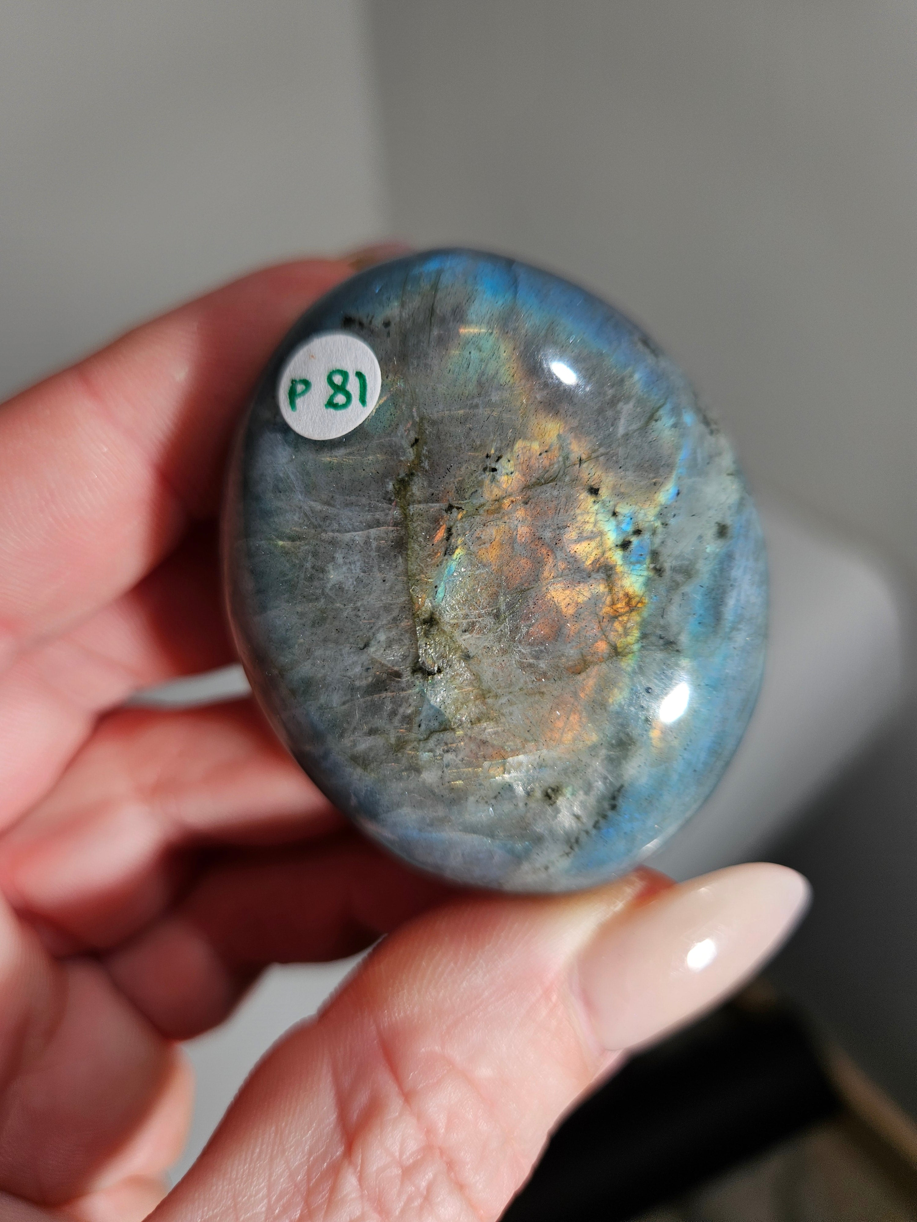 Labradorite Palmstone 006