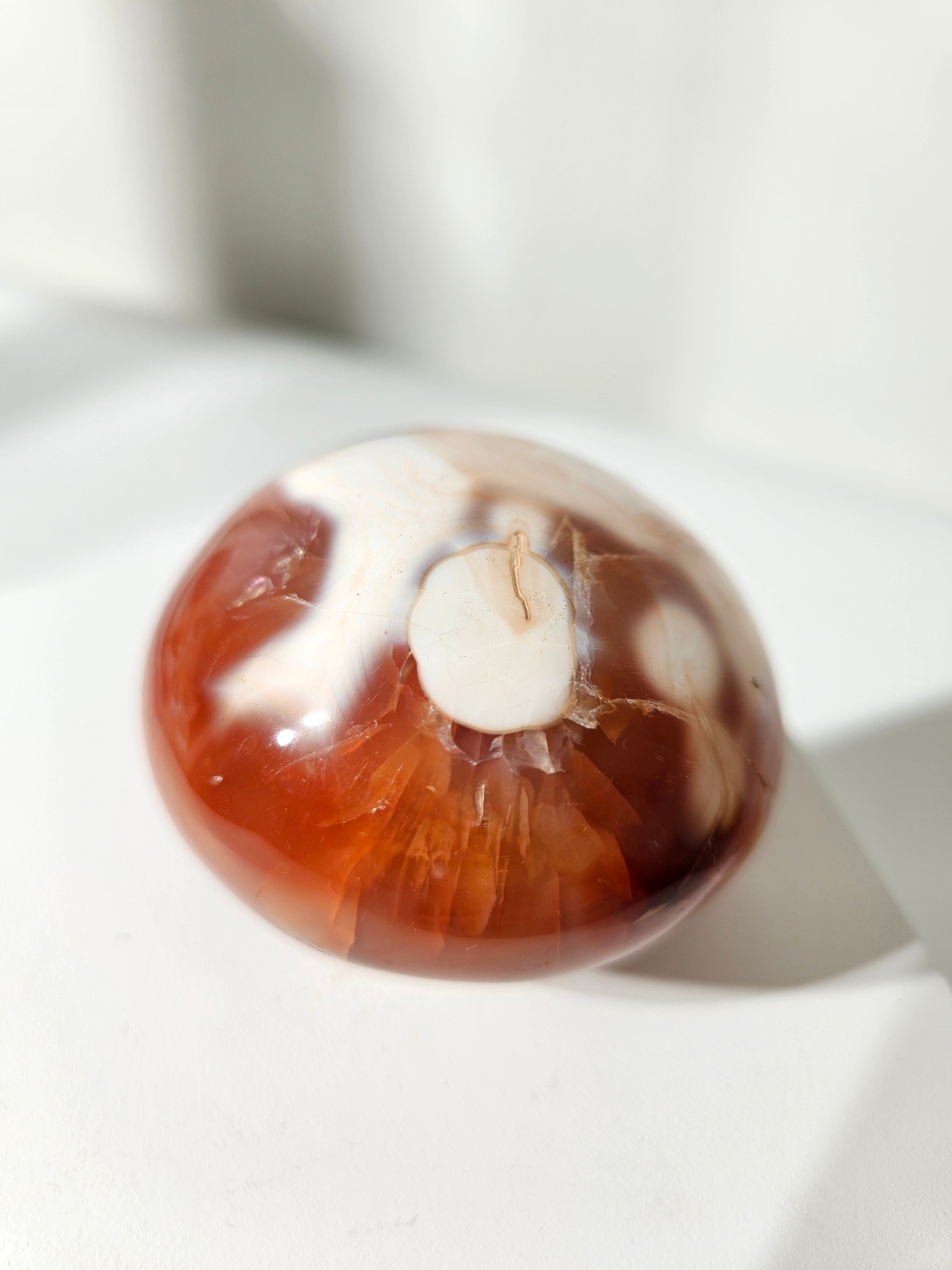 Orca agate x Carnelian Palmstone 007