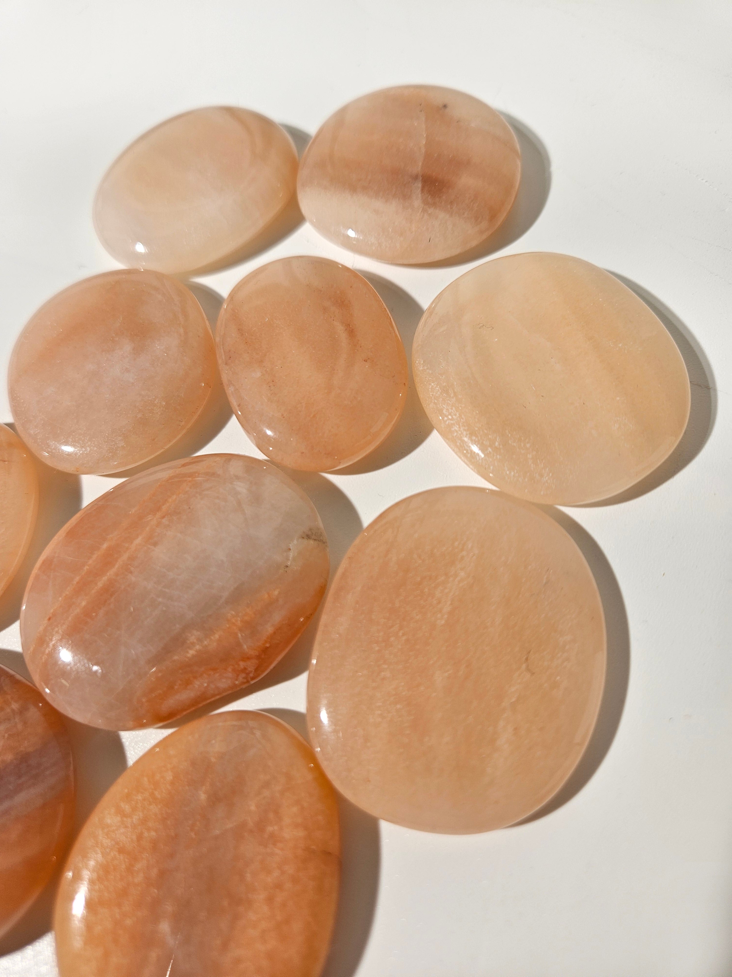 Peach Aventurine Flat Crystal