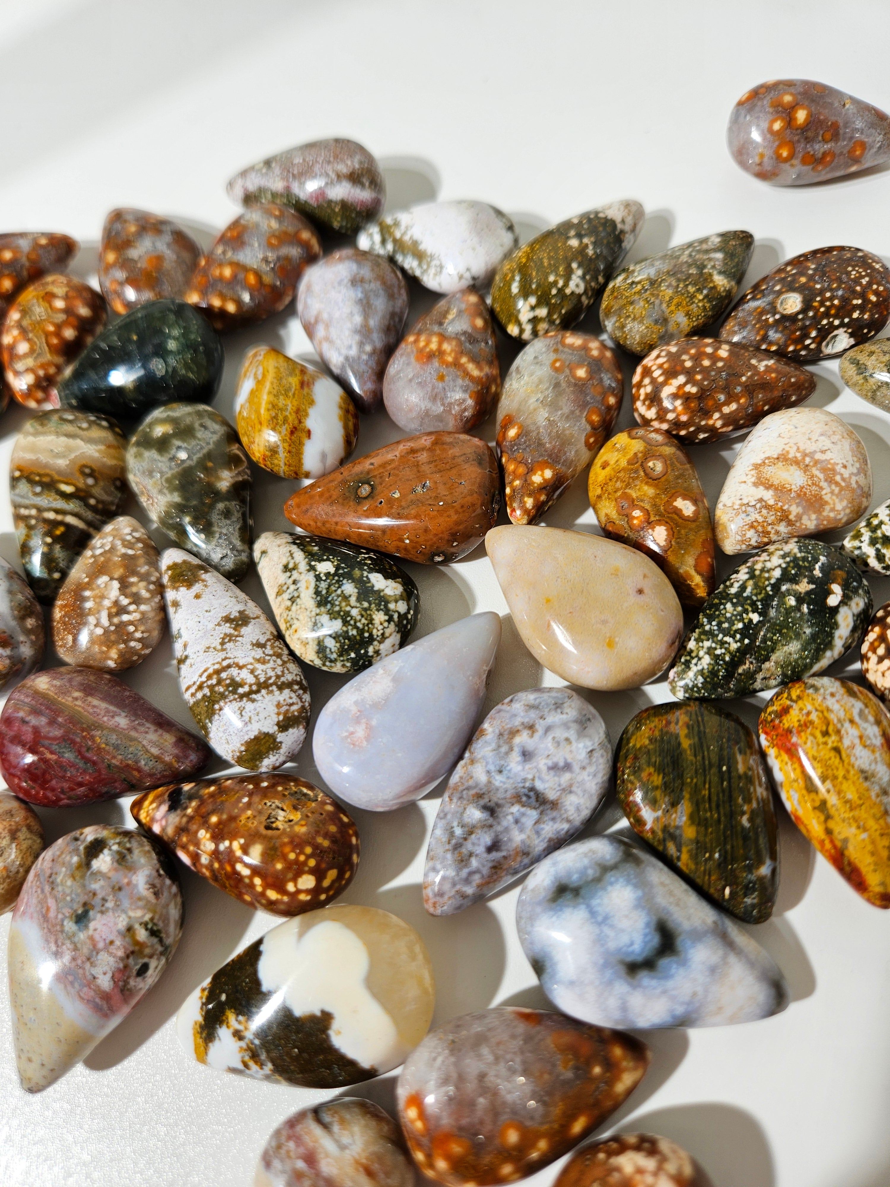 Sea Jasper Teardrops