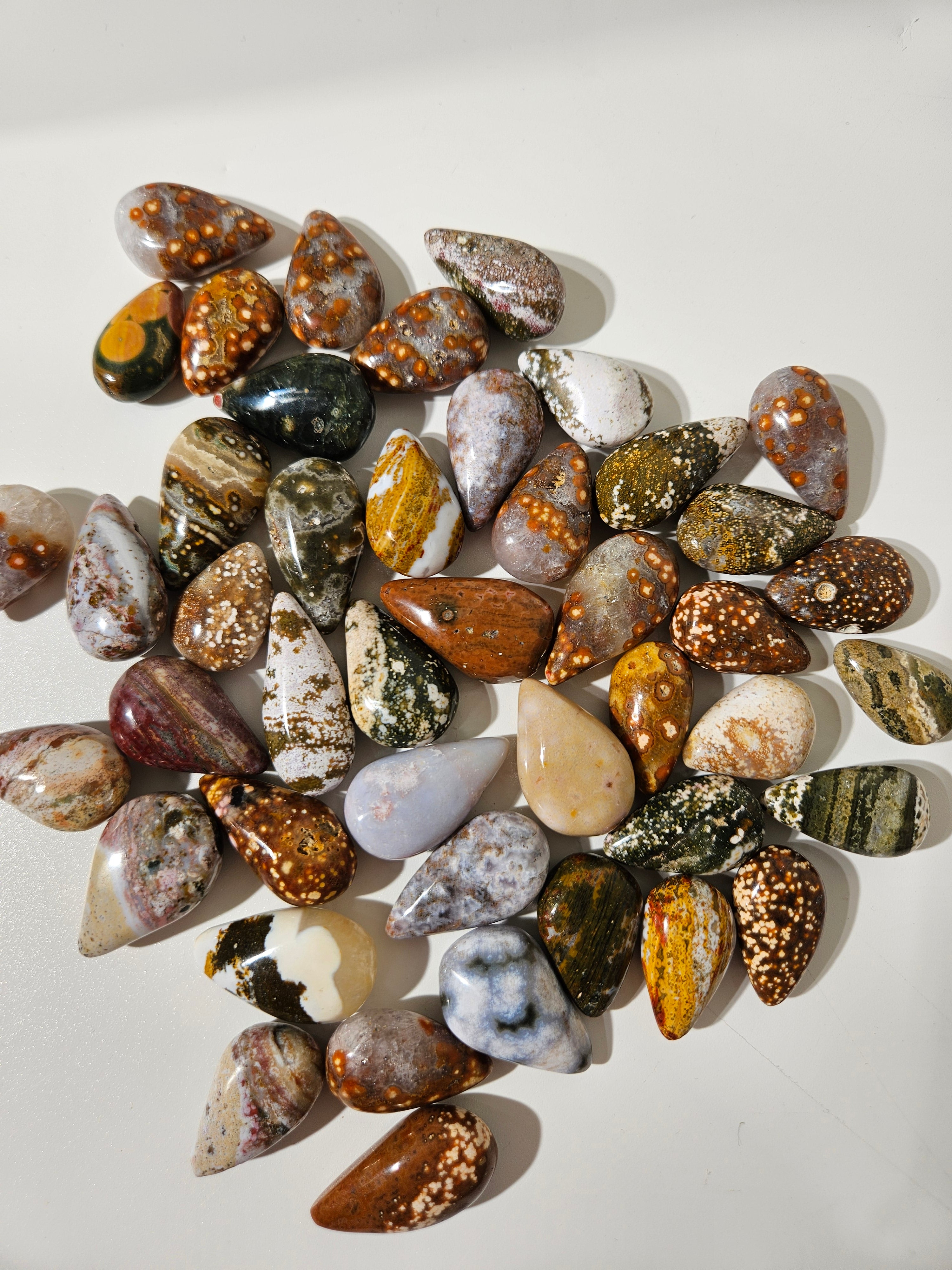 Sea Jasper Teardrops