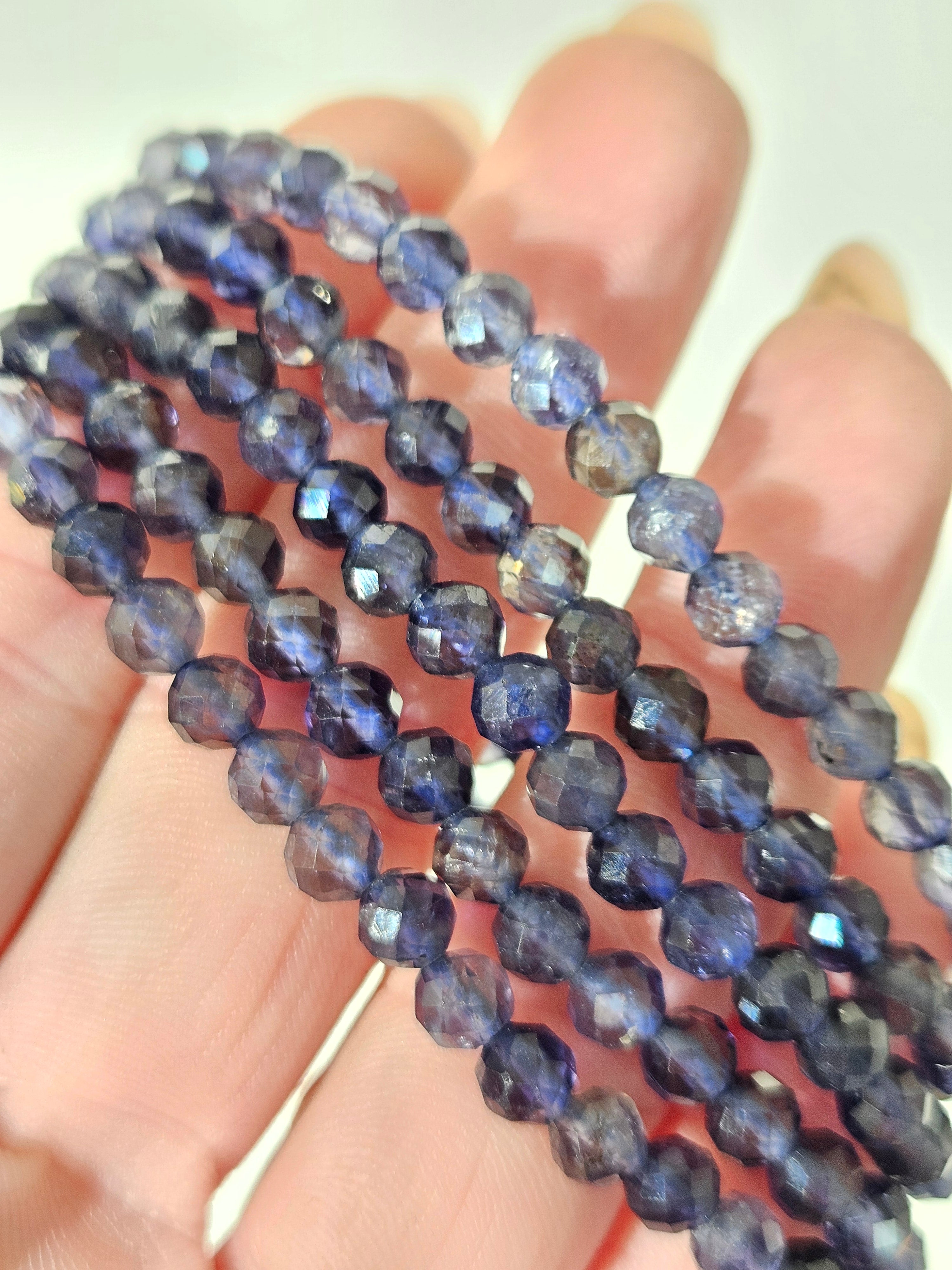 IoliteFaceted Bracelet | 5mm