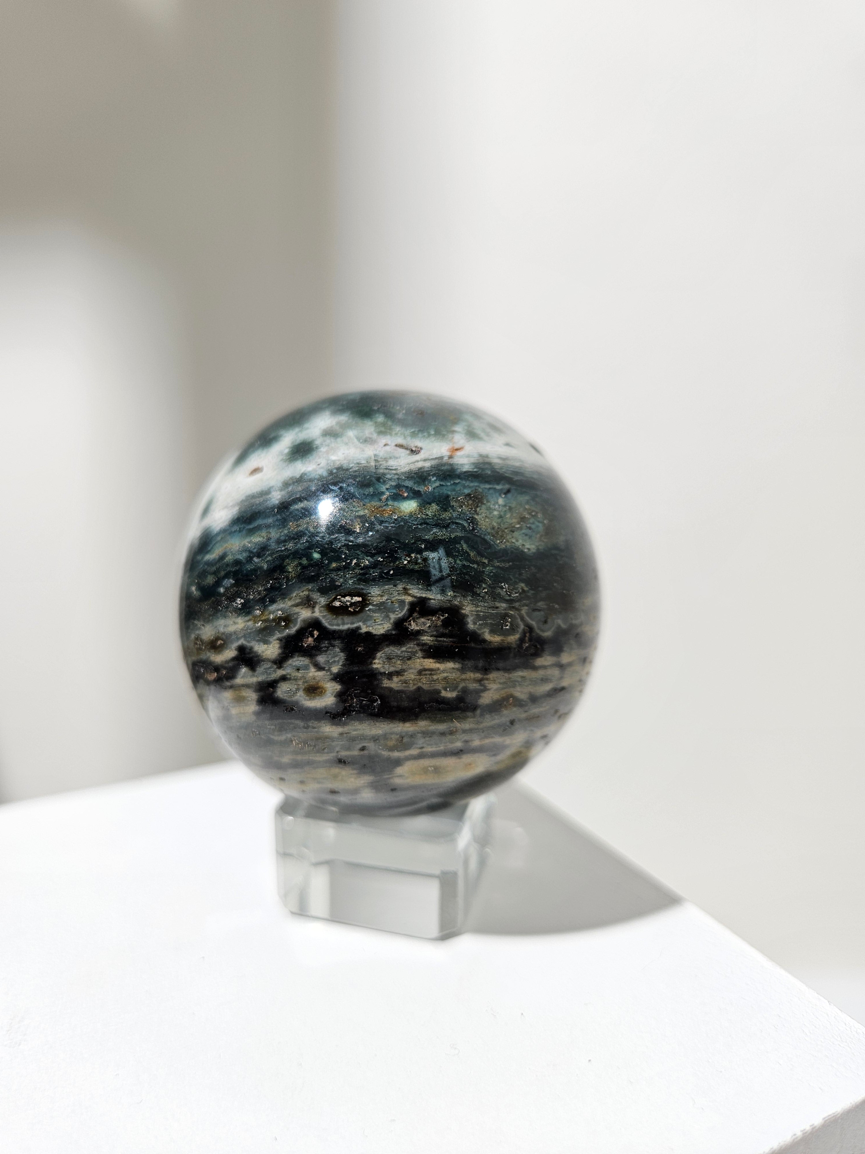 Sea Jasper Sphere 008