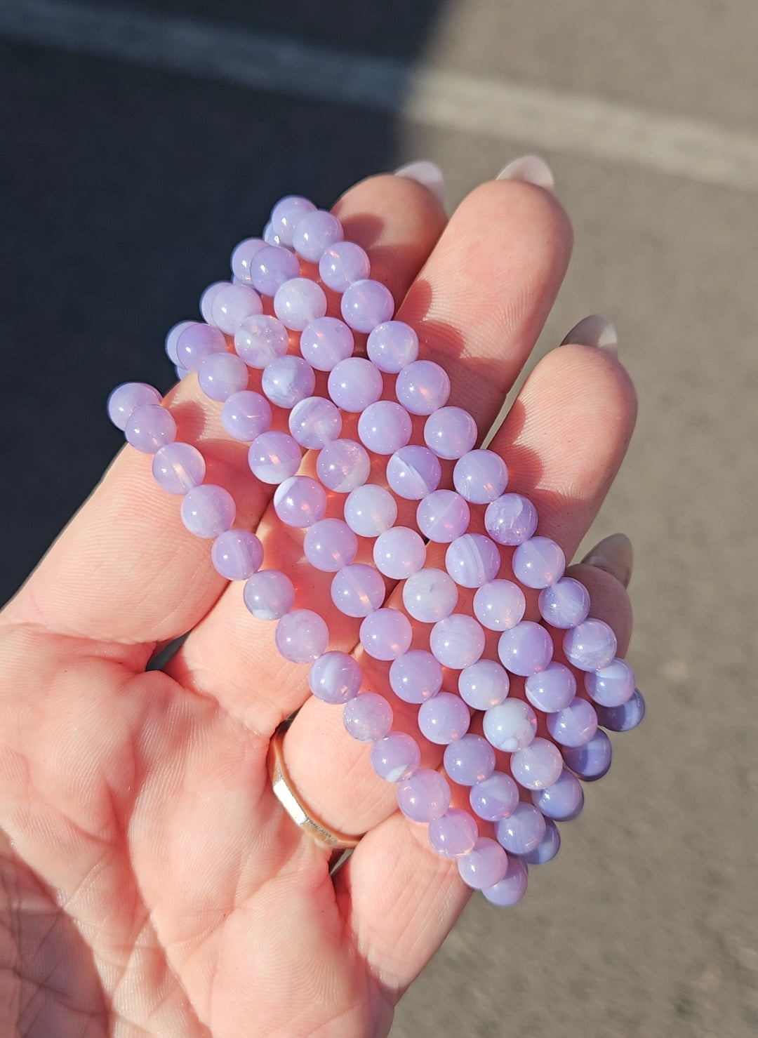 Lavender Quartz Bracelet 6mm | preorder